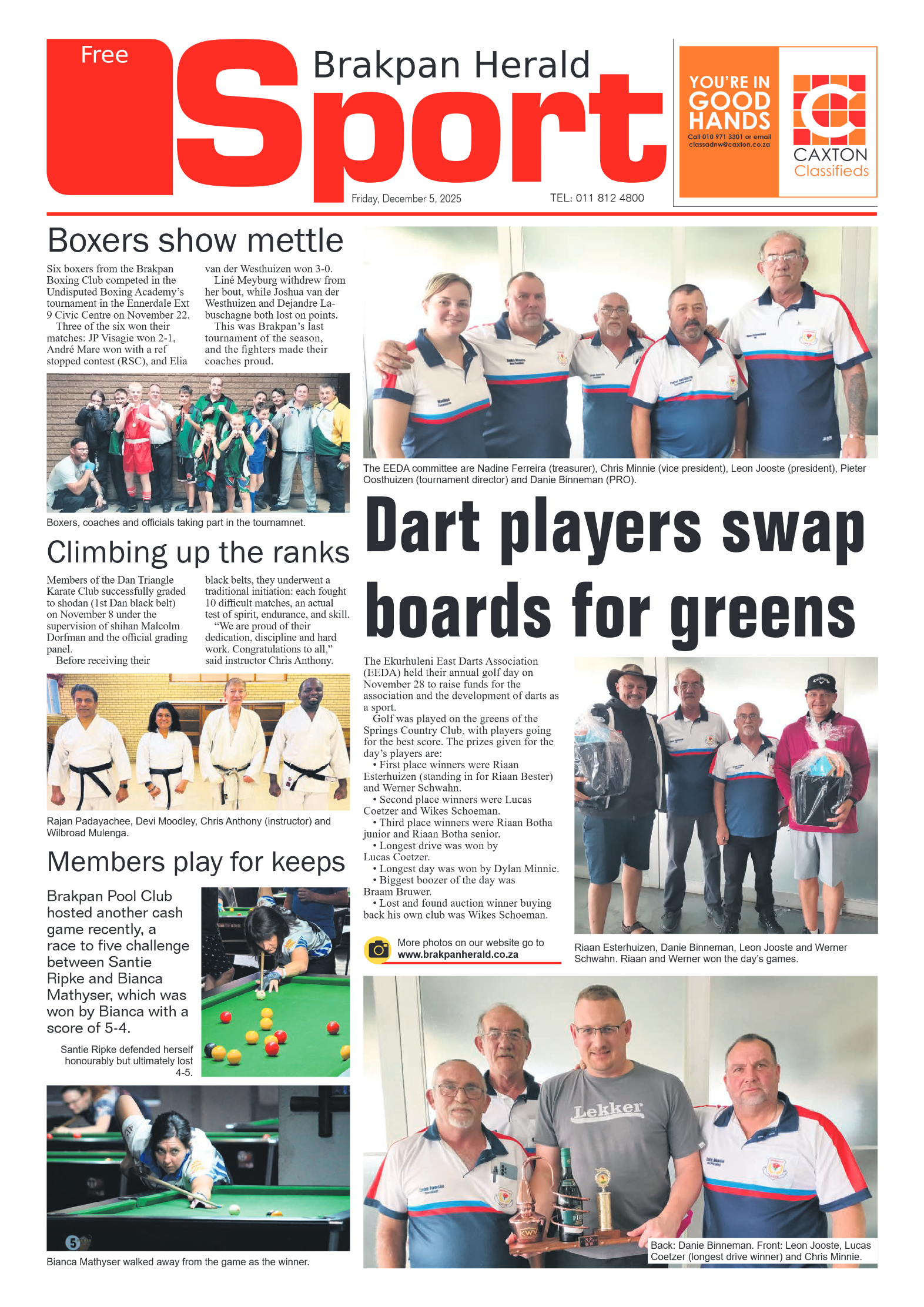 Brakpan Herald 5 December 2025 page 8