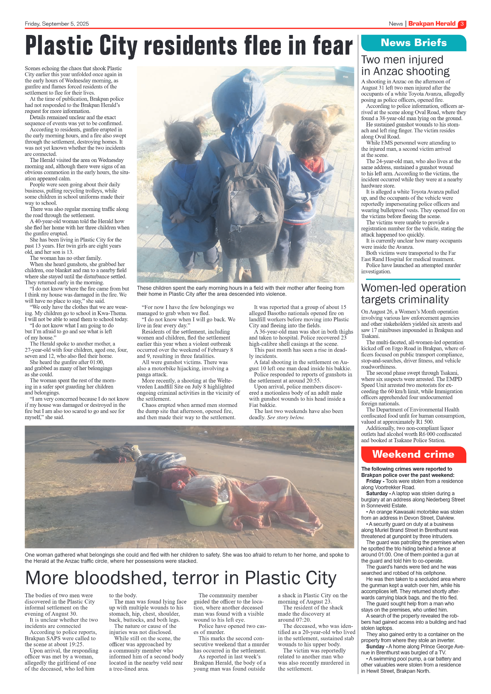 Brakpan Herald 5 September 2025 page 3