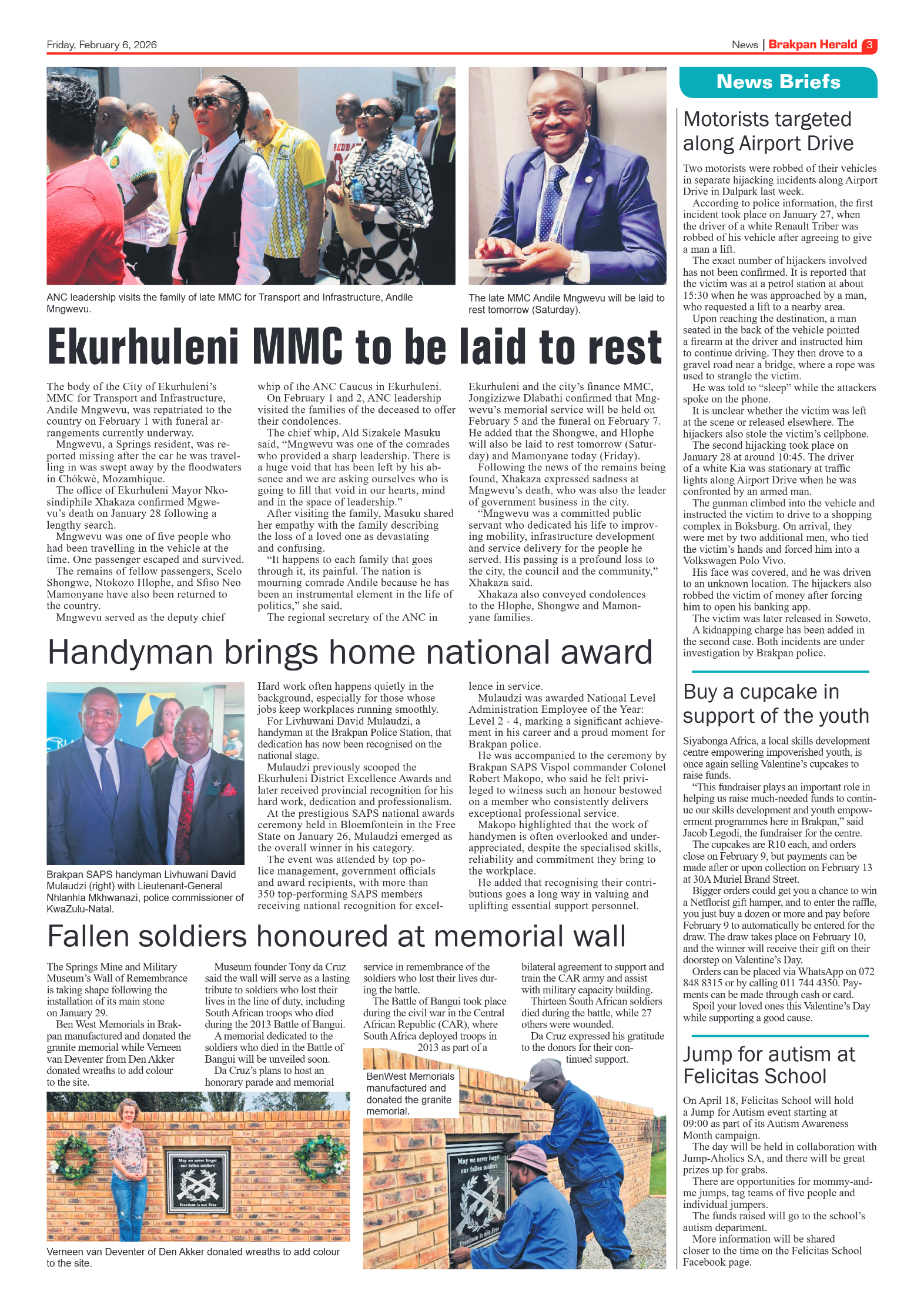 Brakpan Herald 6 February 2026 page 3