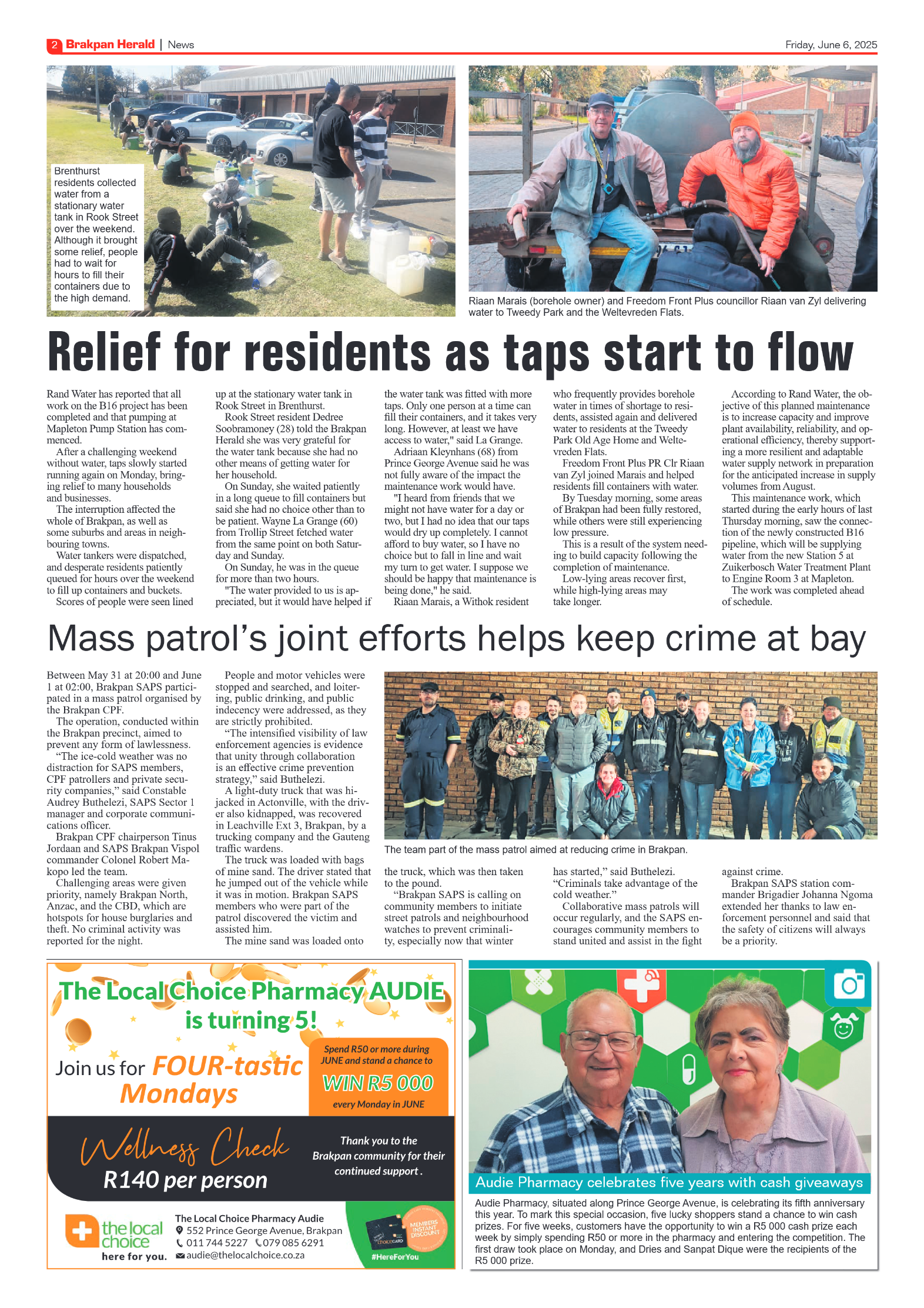 Brakpan Herald 6 June 2025 page 2