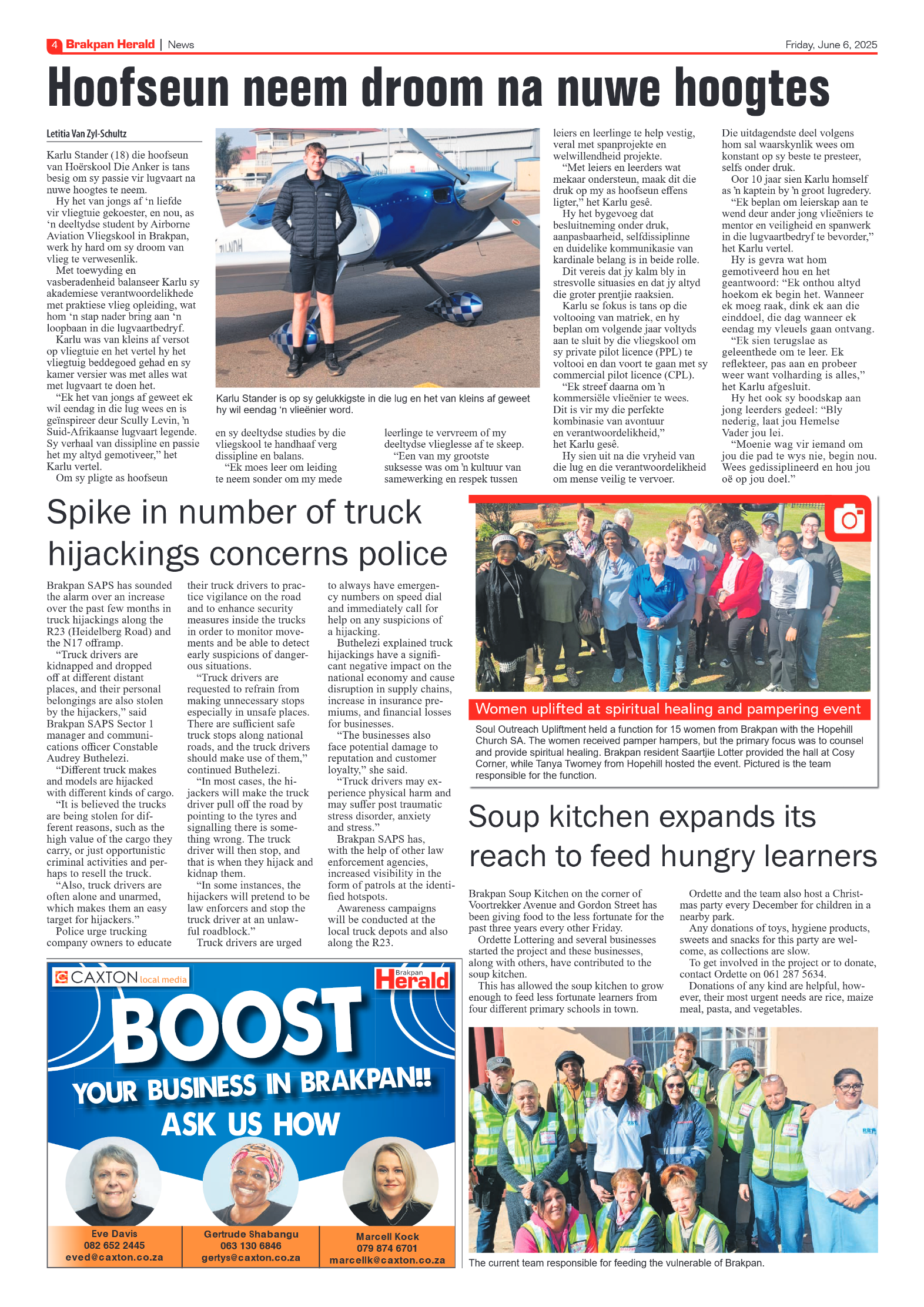 Brakpan Herald 6 June 2025 page 4
