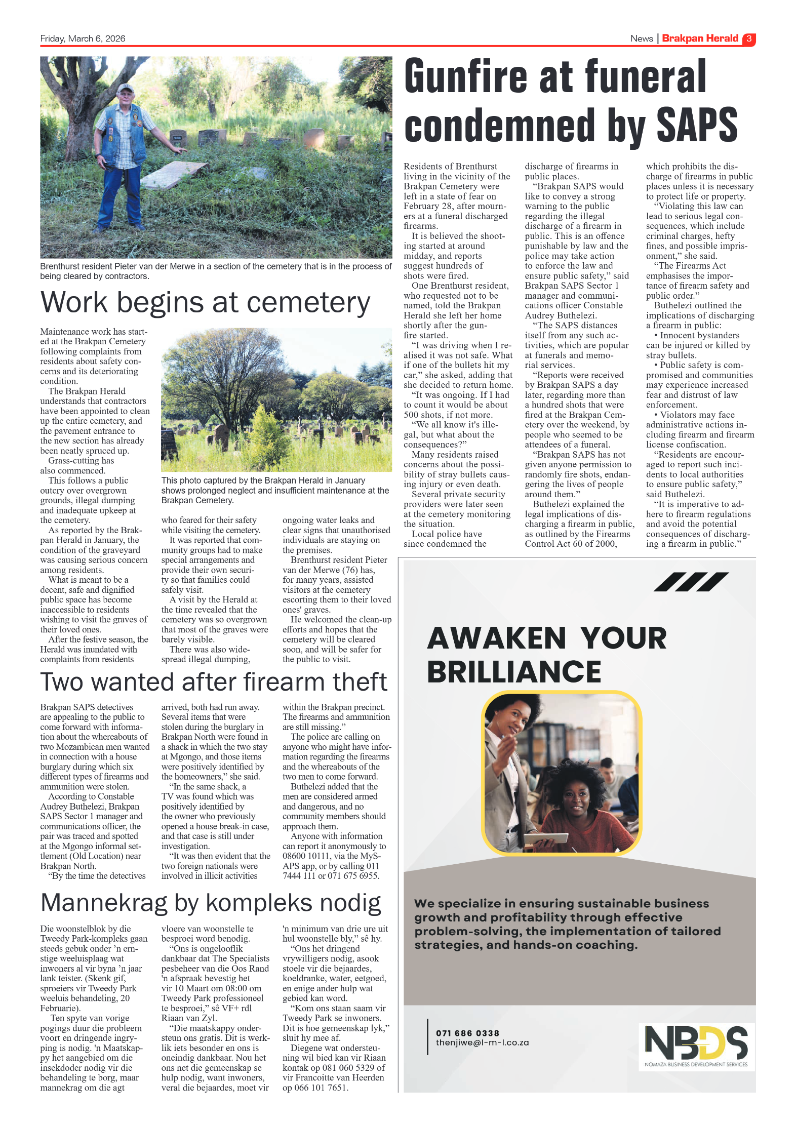 Brakpan Herald 6 March 2026 page 3