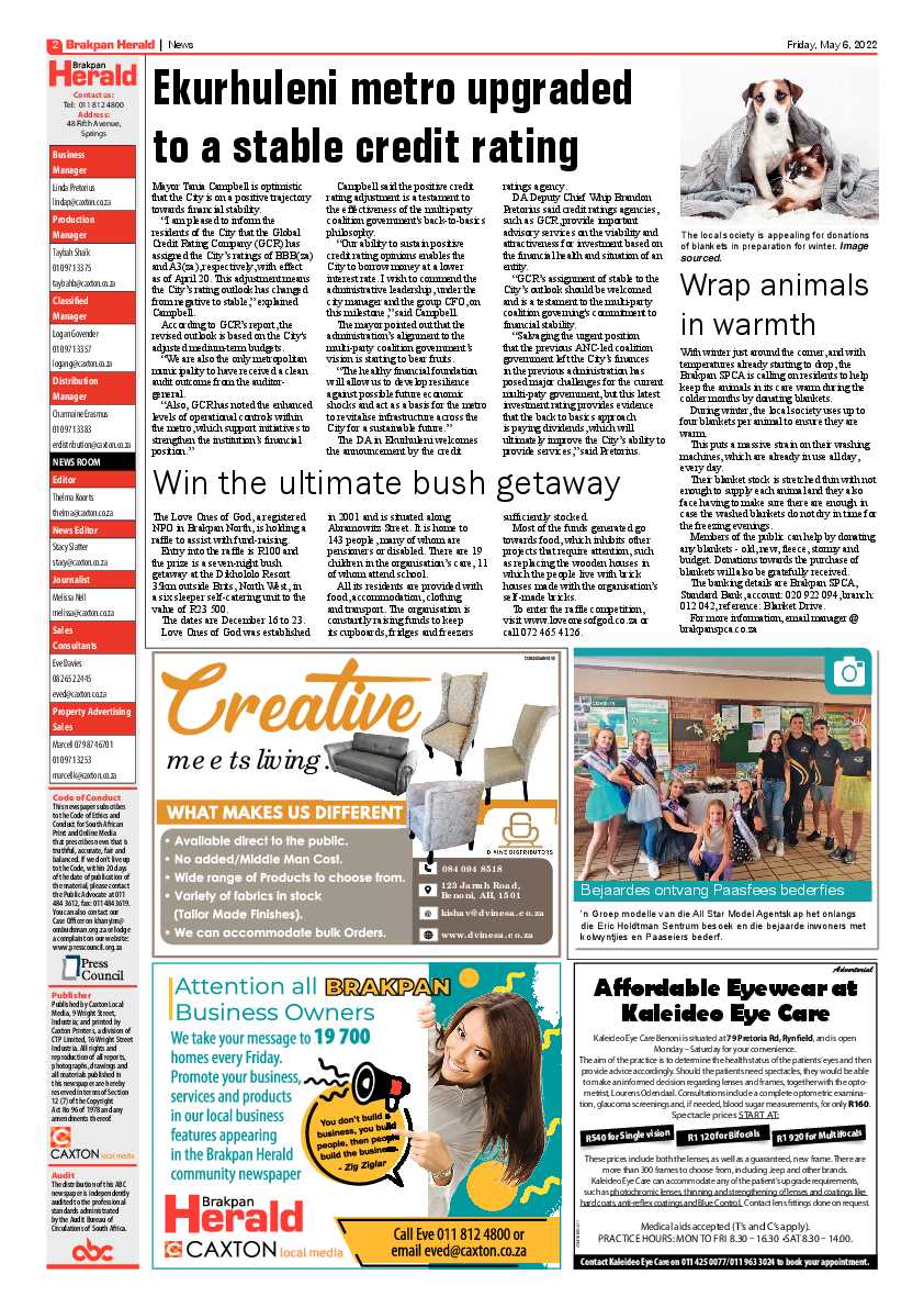 Brakpan Herald 6 May 2022 page 2