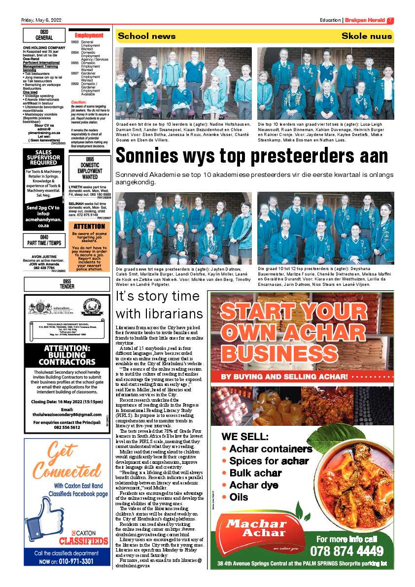Brakpan Herald 6 May 2022 page 7