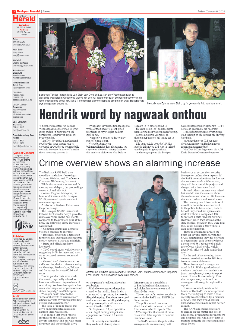 Brakpan Herald 6 October 2023 page 2