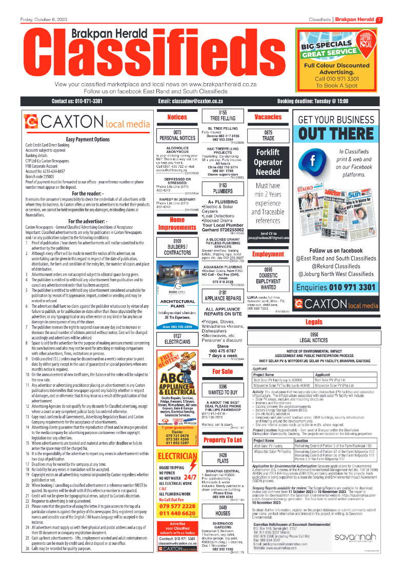 Brakpan Herald 6 October 2023 page 7