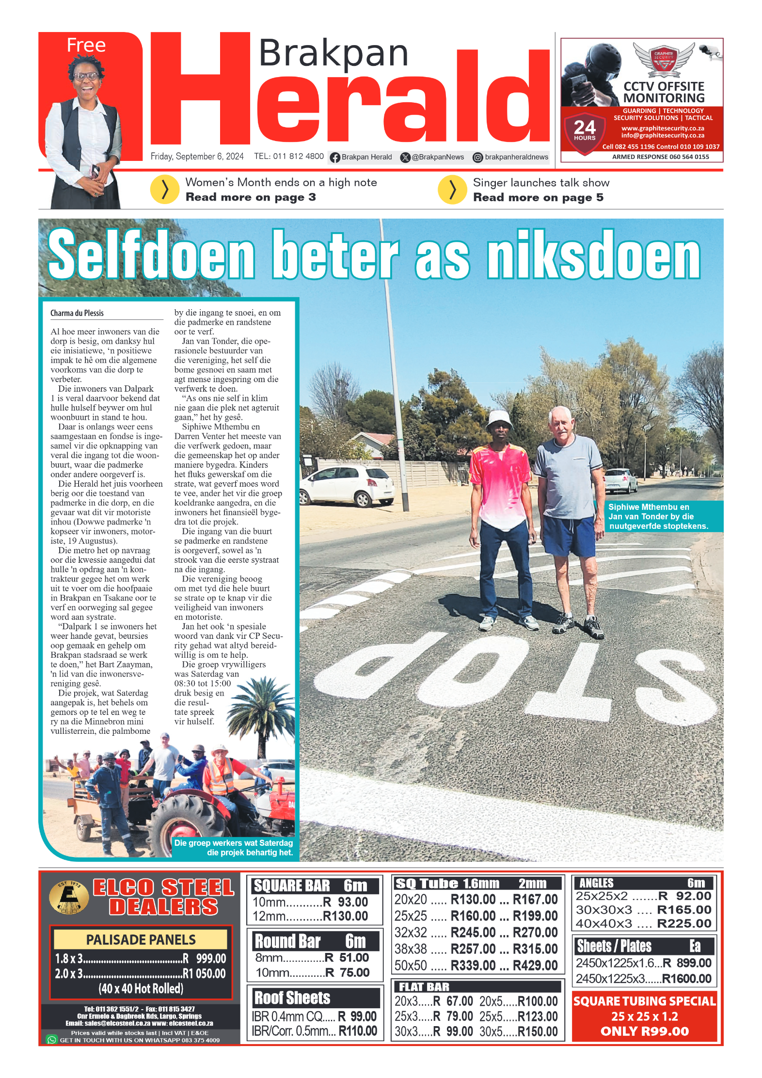 Brakpan Herald 6 September 2024 page 1