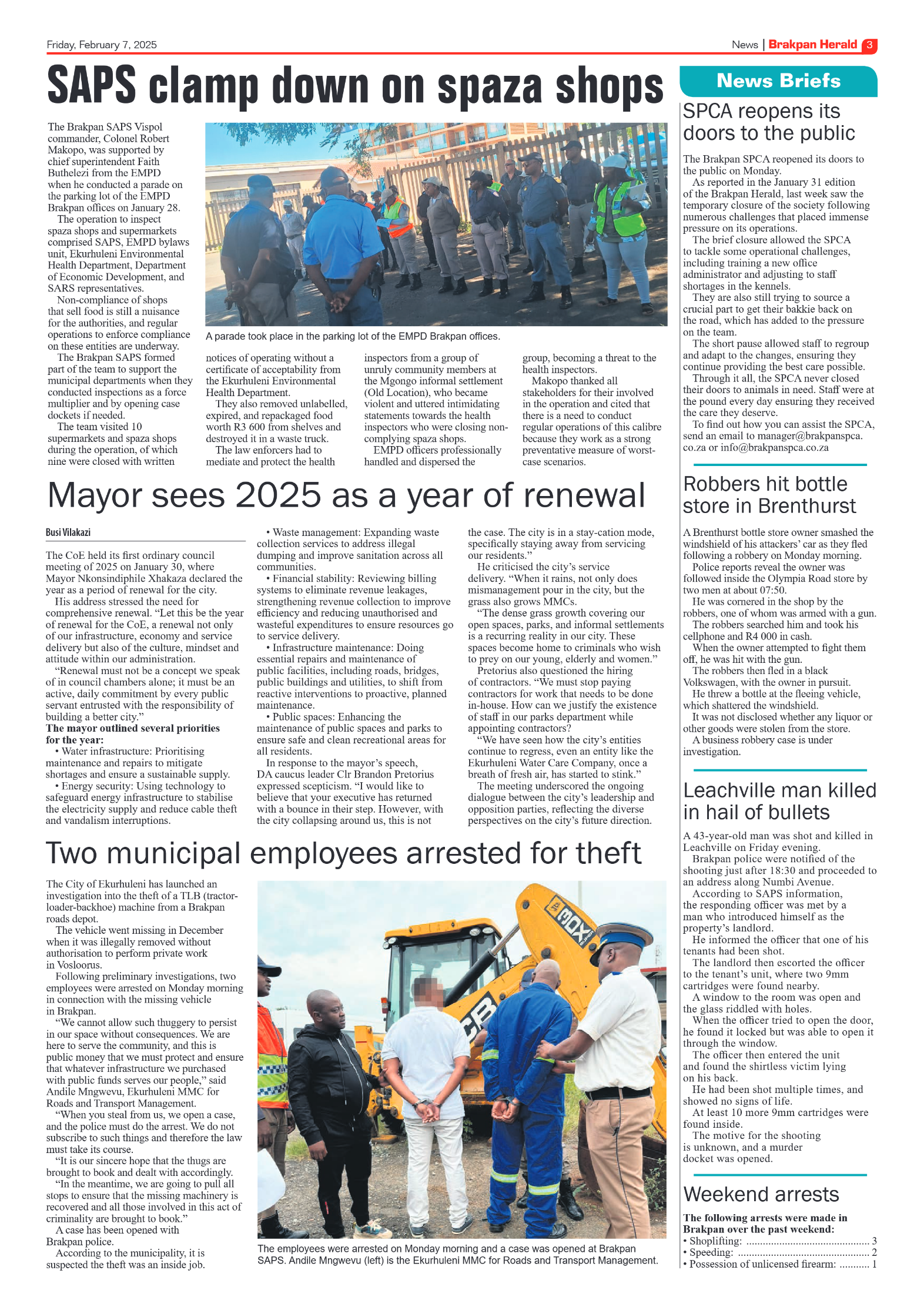 Brakpan Herald 7 February 2025 page 3