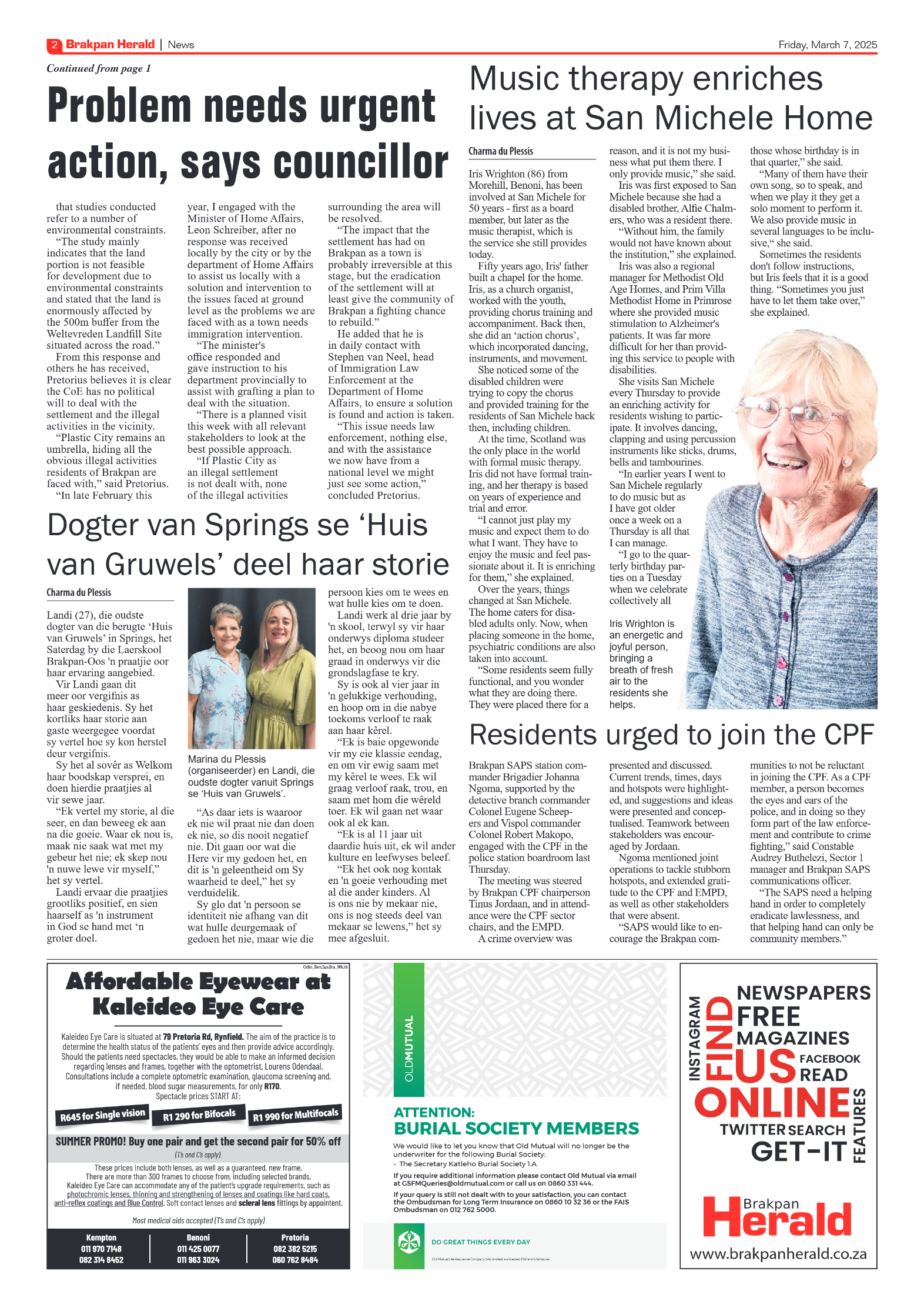 Brakpan Herald 7 March 2025 page 2