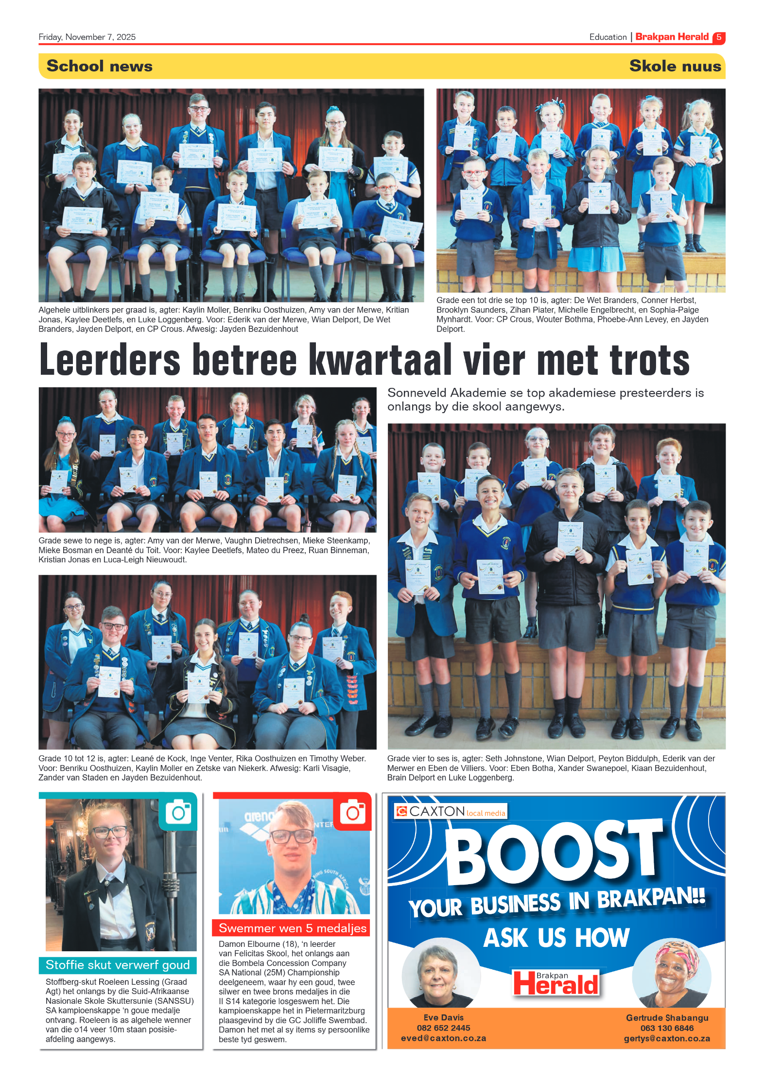Brakpan Herald 7 November 2025 page 17