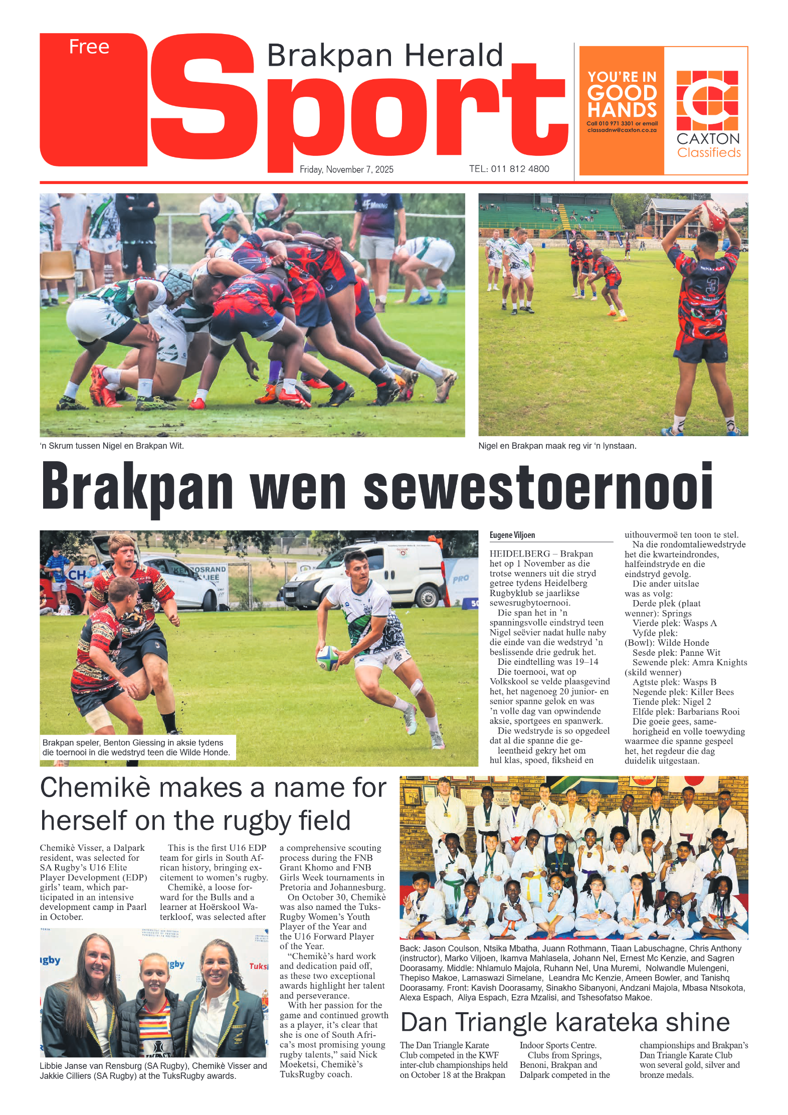Brakpan Herald 7 November 2025 page 20