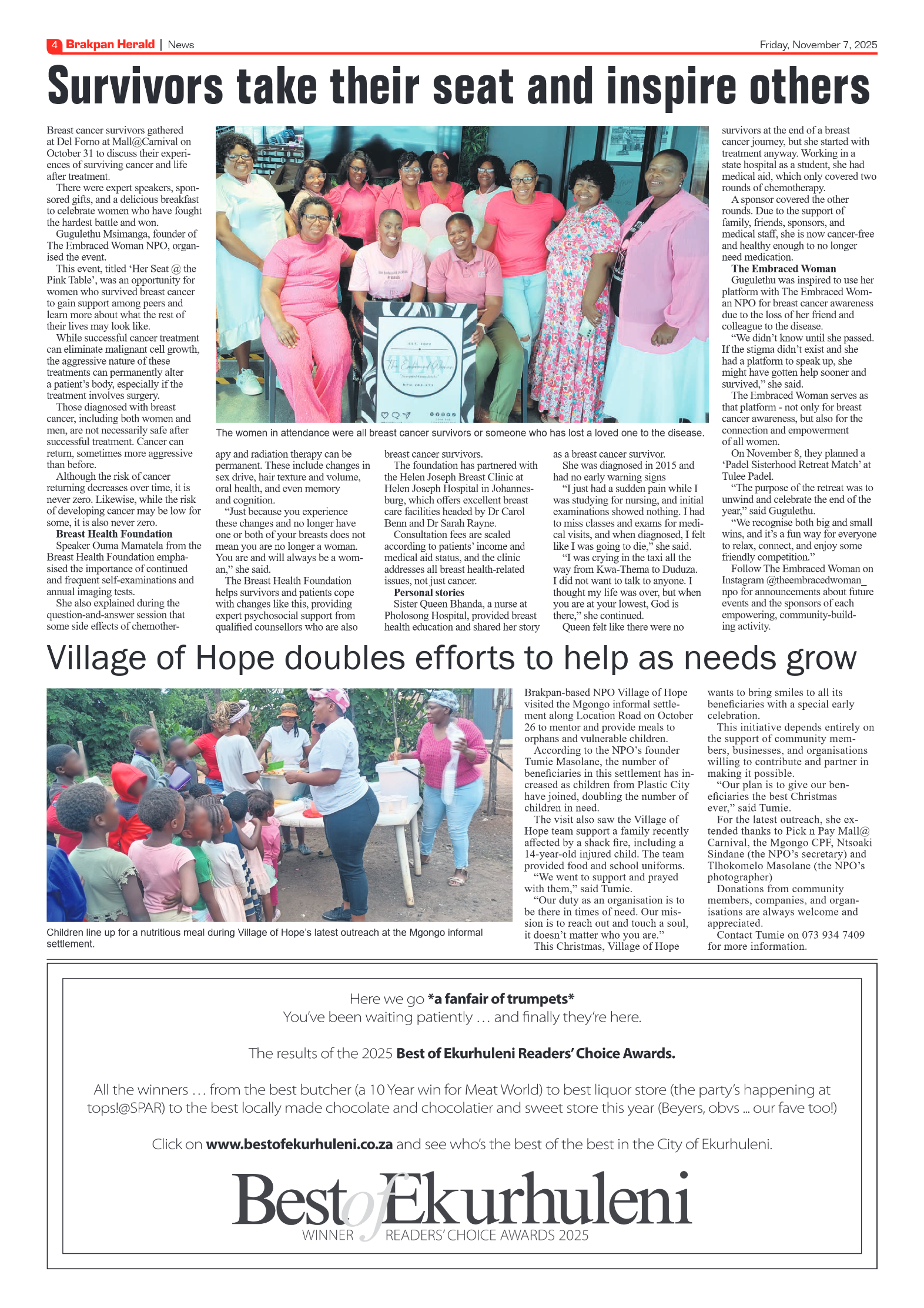 Brakpan Herald 7 November 2025 page 4