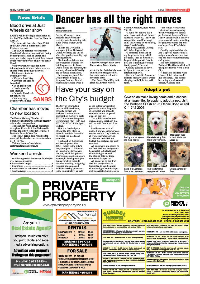 Brakpan Herald 8 April 2022 page 5