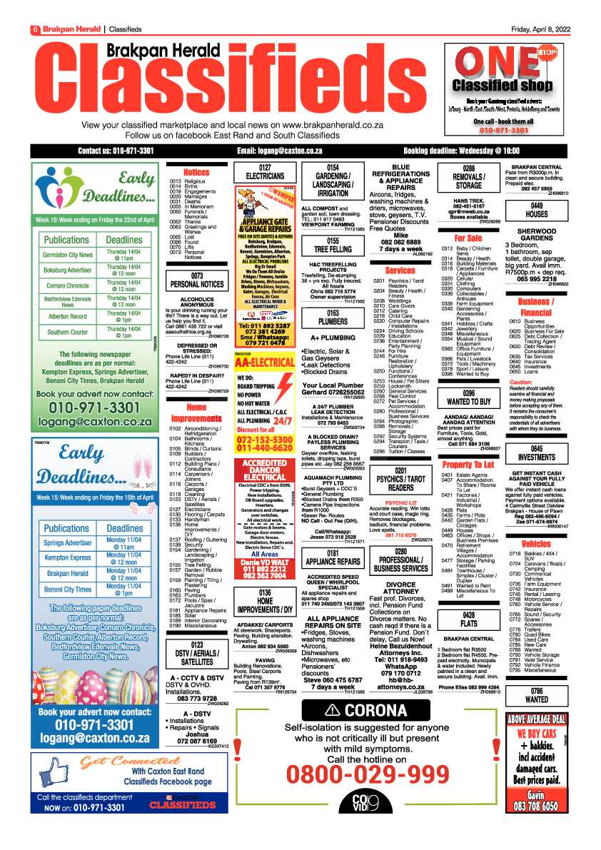 Brakpan Herald 8 April 2022 page 6