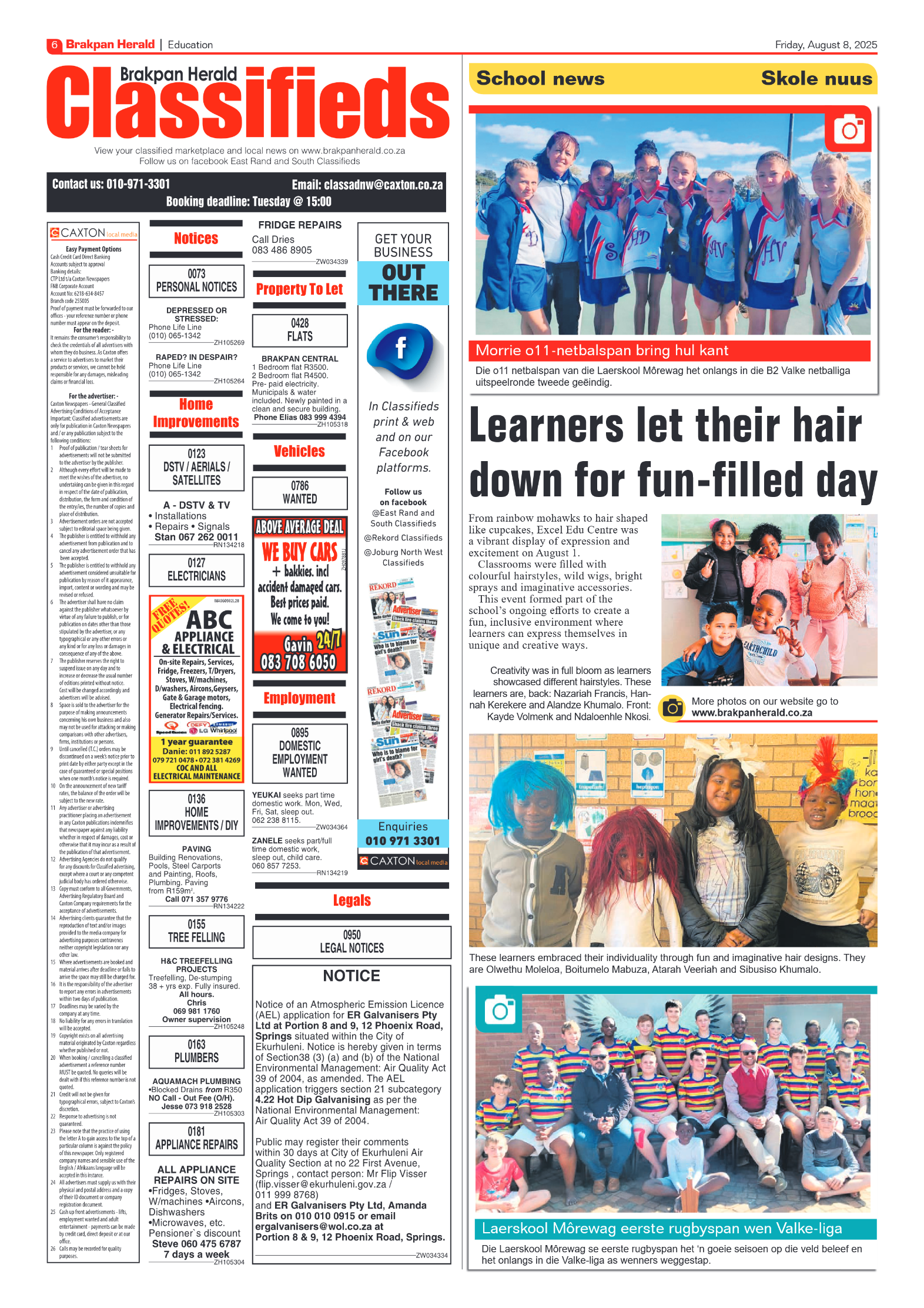 Brakpan Herald 8 August 2025 page 6