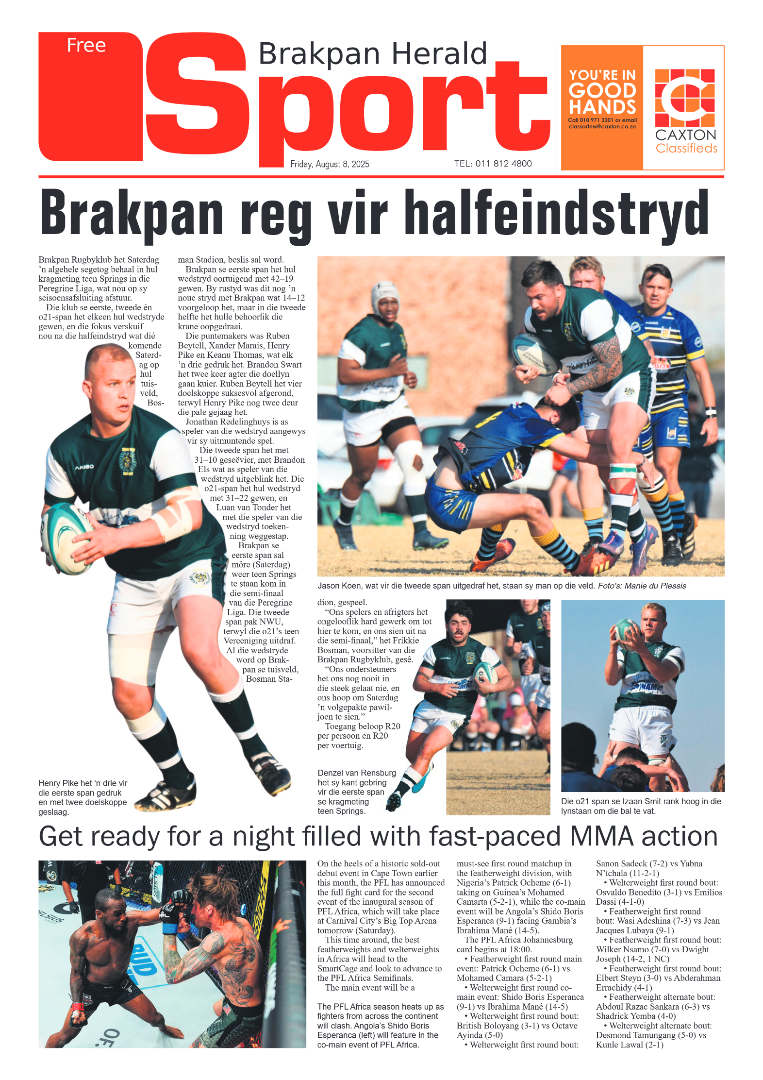 Brakpan Herald 8 August 2025 page 8