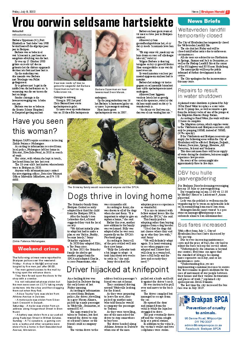 Brakpan Herald 8 July 2022 page 3