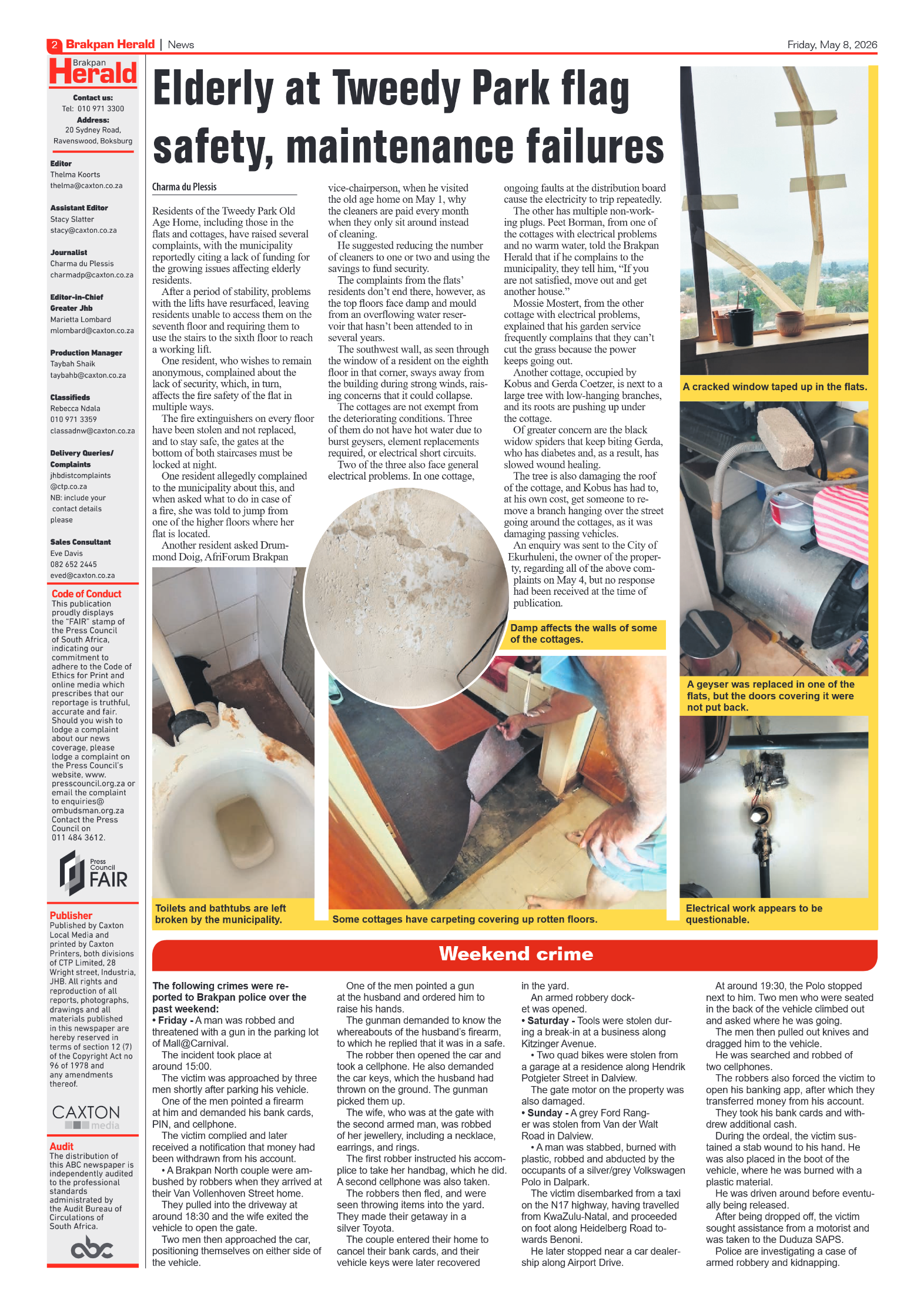 Brakpan Herald 8 May 2026 page 2