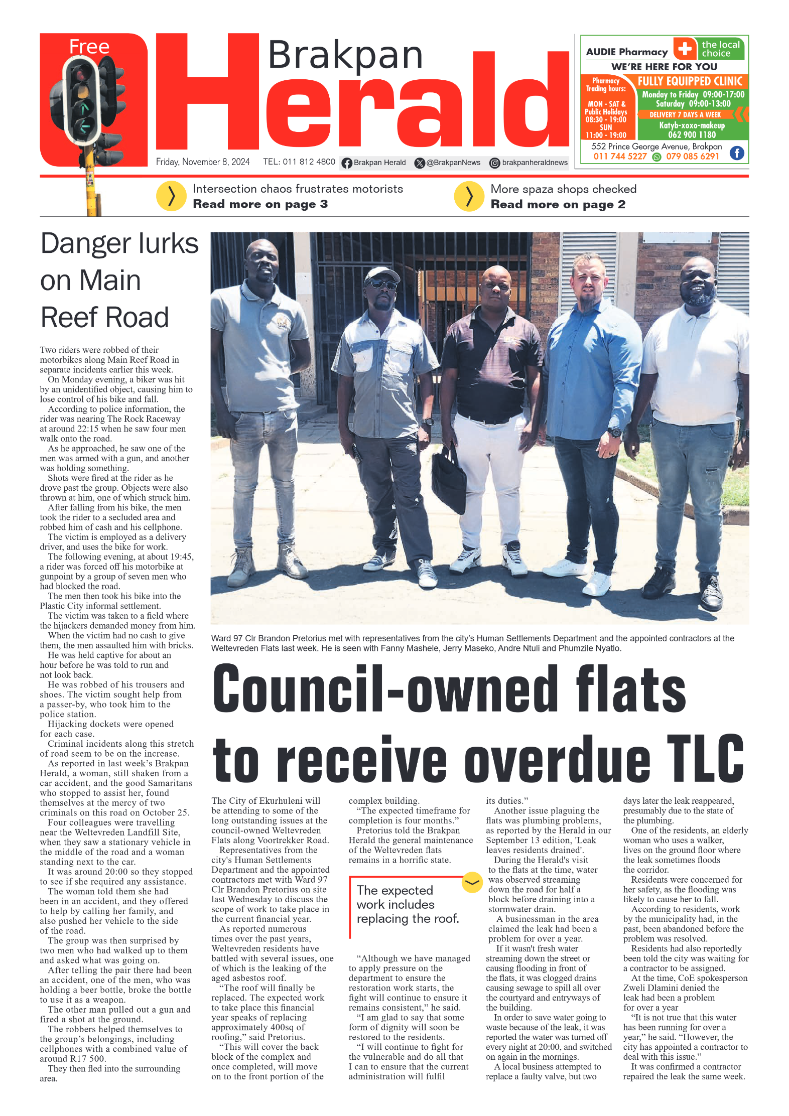 Brakpan Herald 8 November 2024 page 1