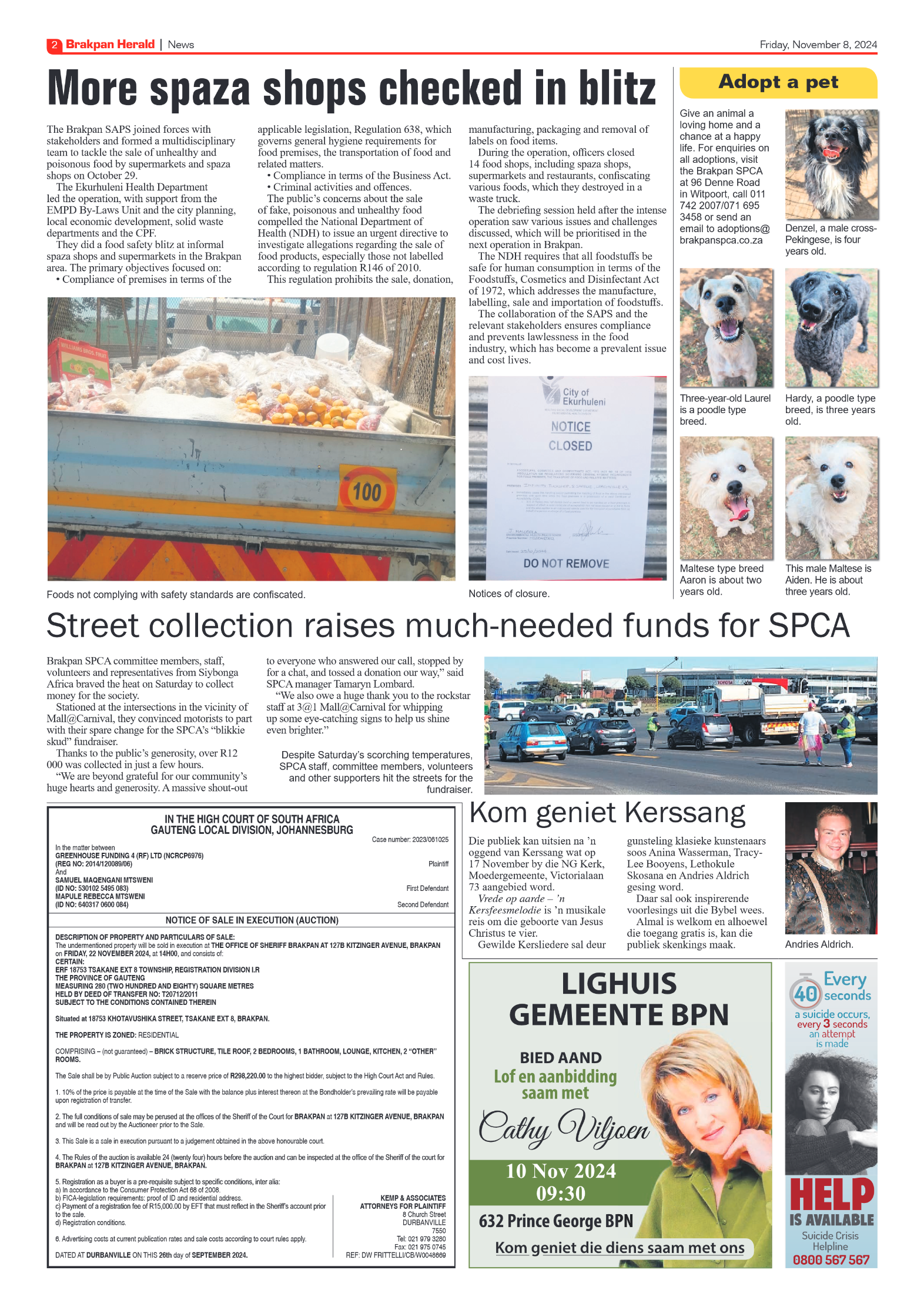 Brakpan Herald 8 November 2024 page 2