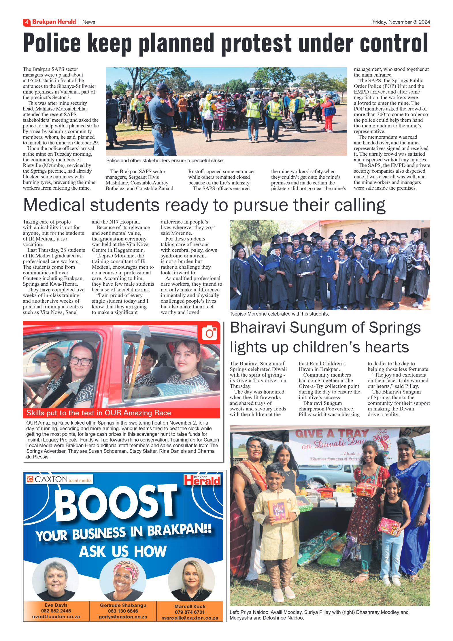 Brakpan Herald 8 November 2024 page 4