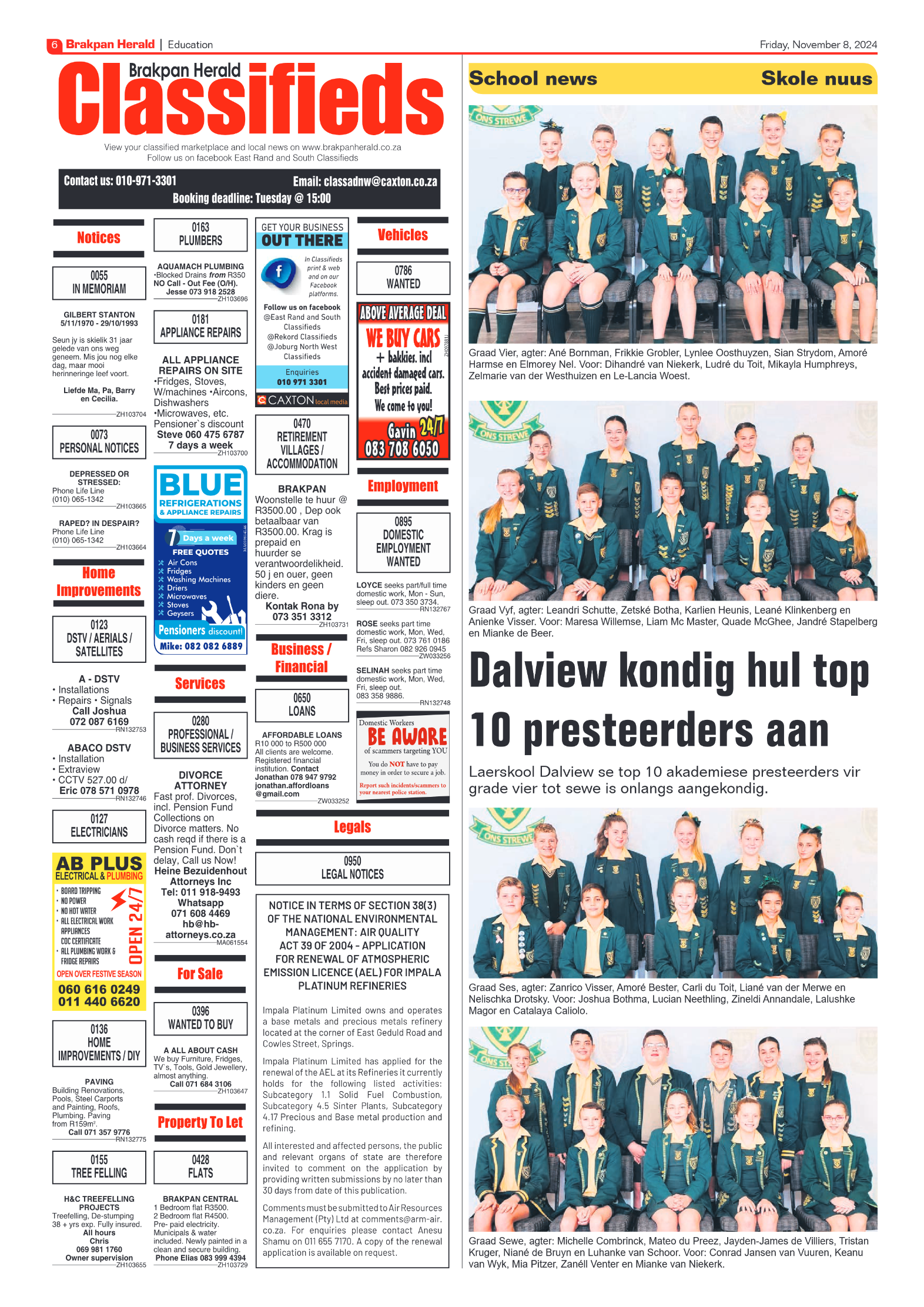 Brakpan Herald 8 November 2024 page 6