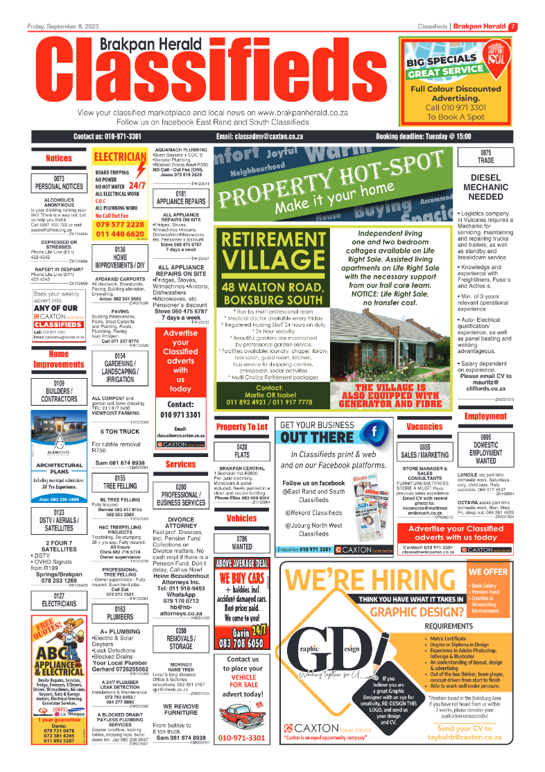 Brakpan Herald 8 September 2023 page 7