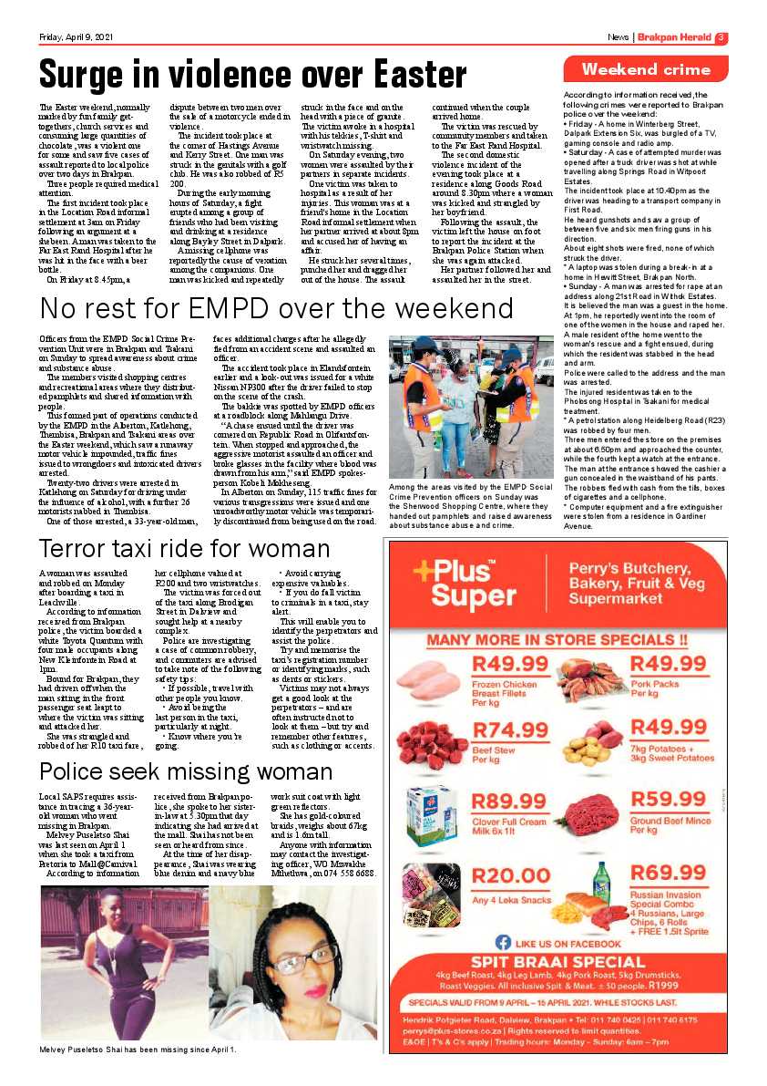 Brakpan Herald 9 April 2021 page 3