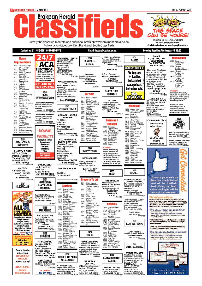 Brakpan Herald 9 April 2021 page 6
