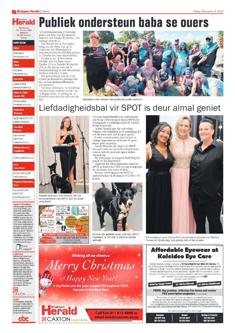 Brakpan Herald 9 Dec 2022 page 2