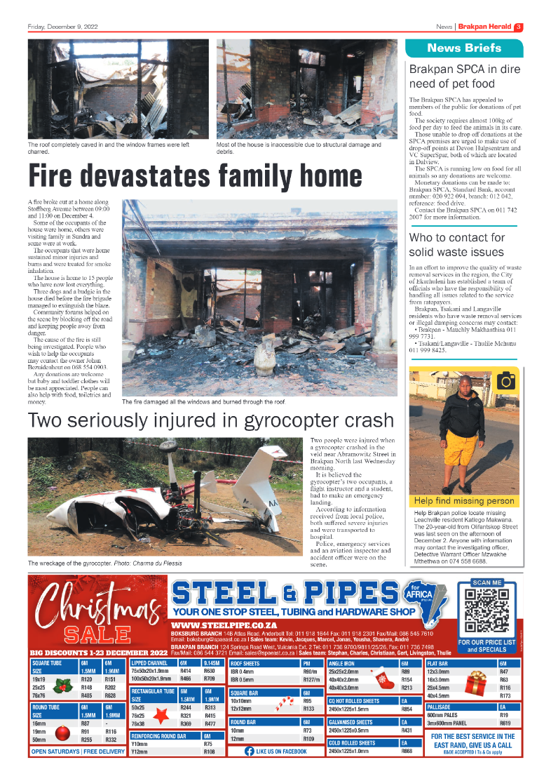 Brakpan Herald 9 Dec 2022 page 3