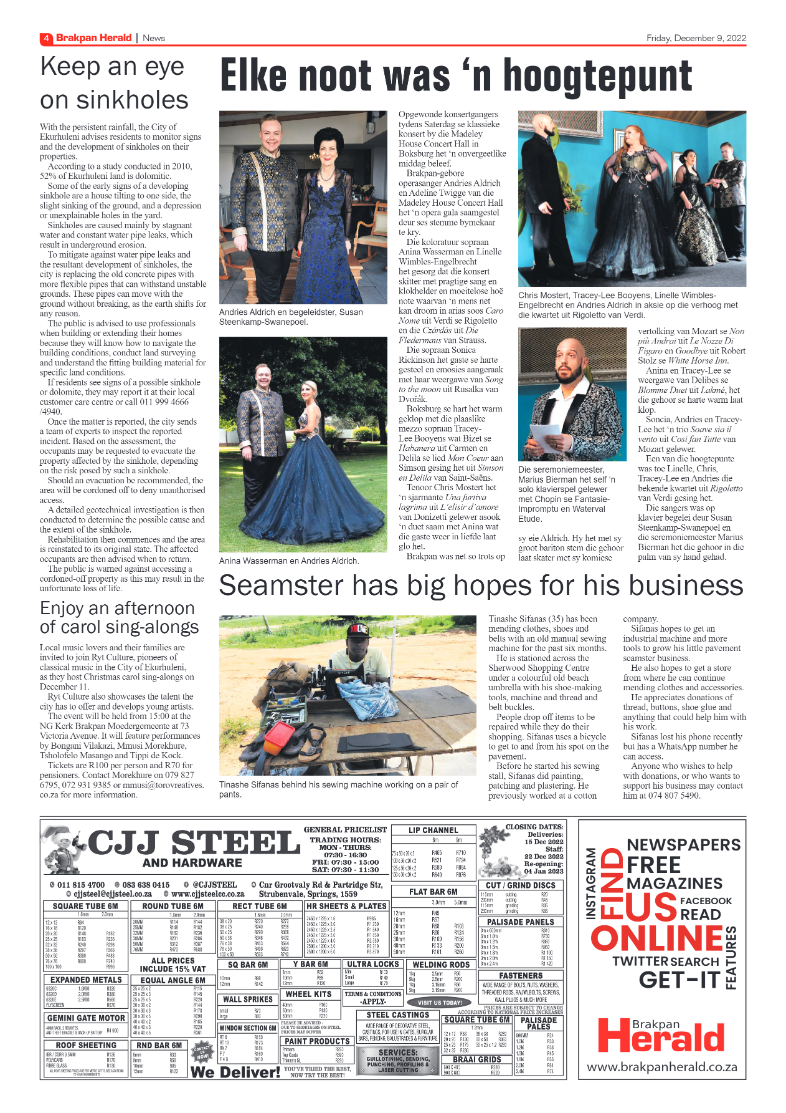 Brakpan Herald 9 Dec 2022 page 4