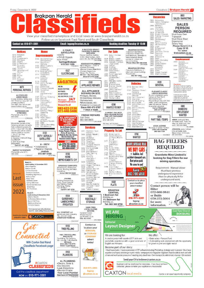 Brakpan Herald 9 Dec 2022 page 7
