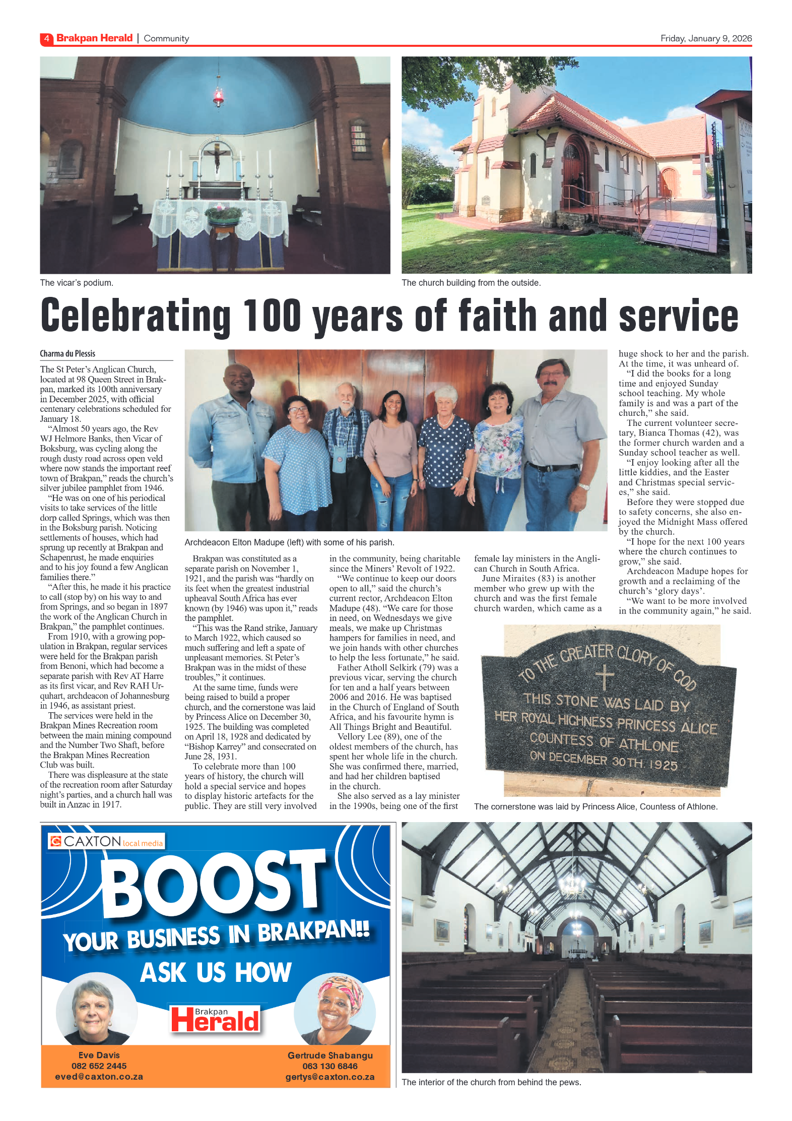 Brakpan Herald 9 January 2026 page 4