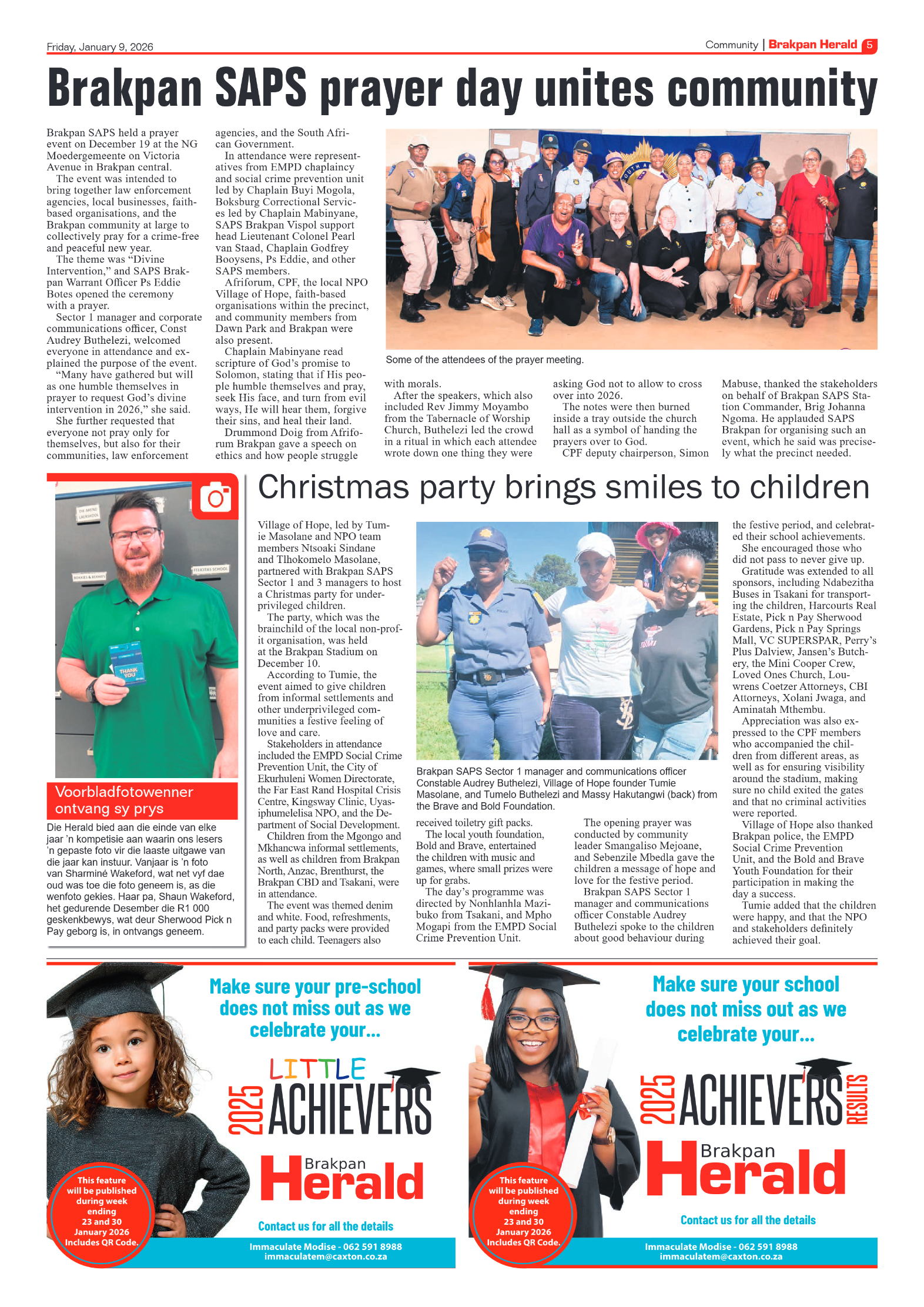 Brakpan Herald 9 January 2026 page 5