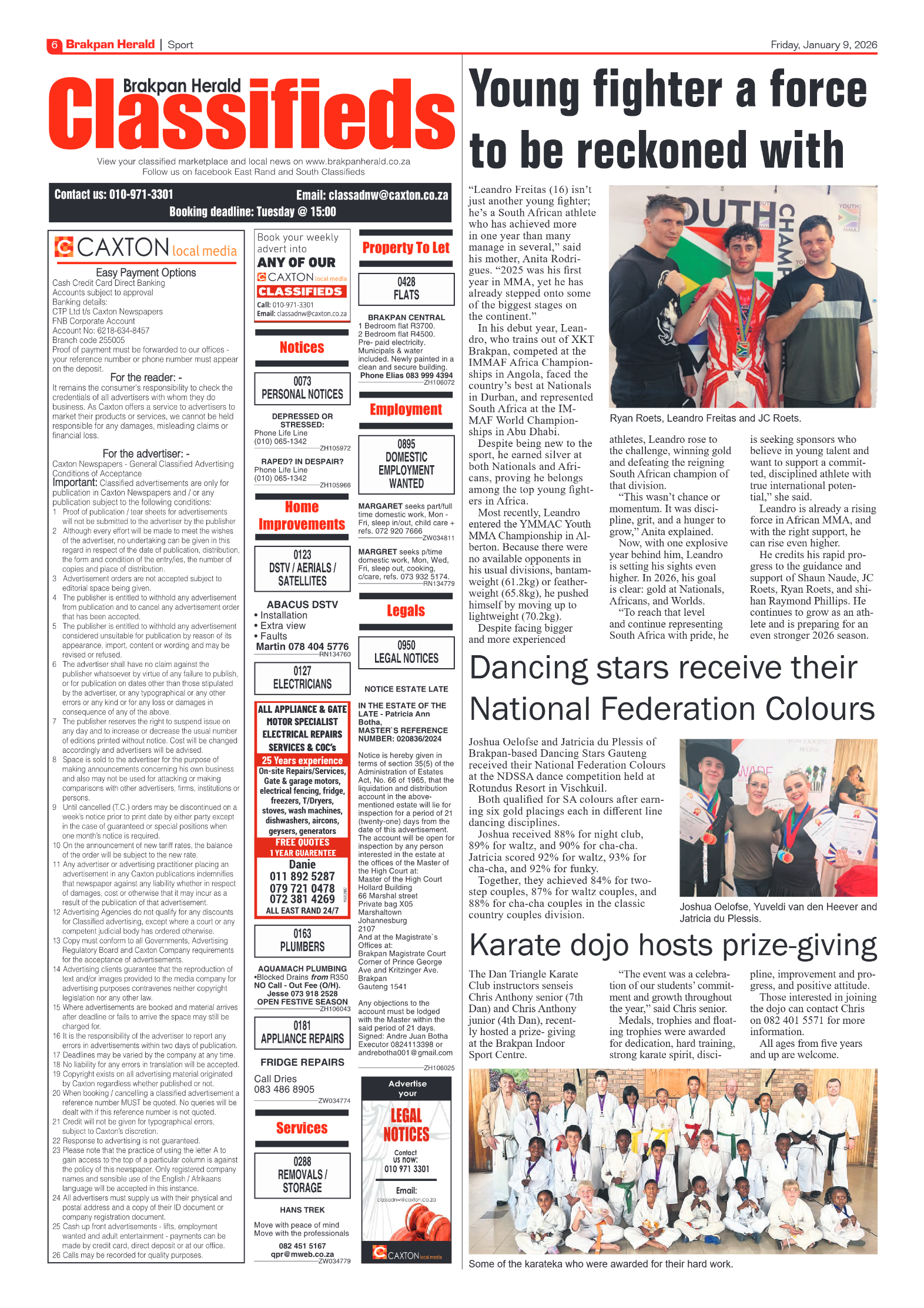 Brakpan Herald 9 January 2026 page 6