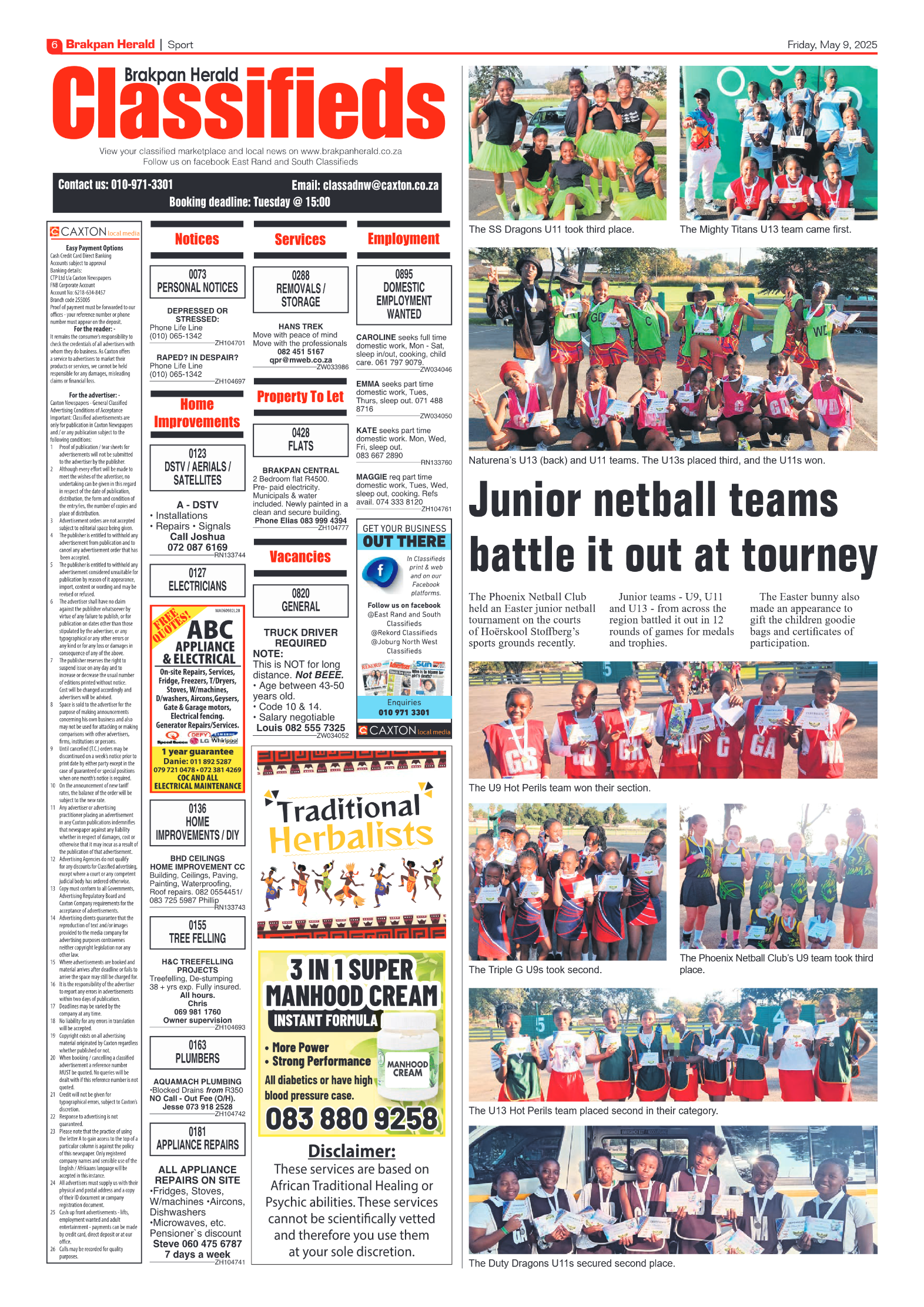 Brakpan Herald 9 May 2025 page 6