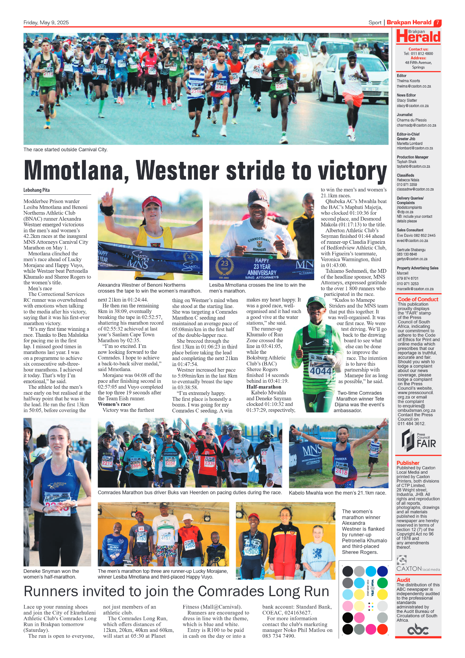 Brakpan Herald 9 May 2025 page 7