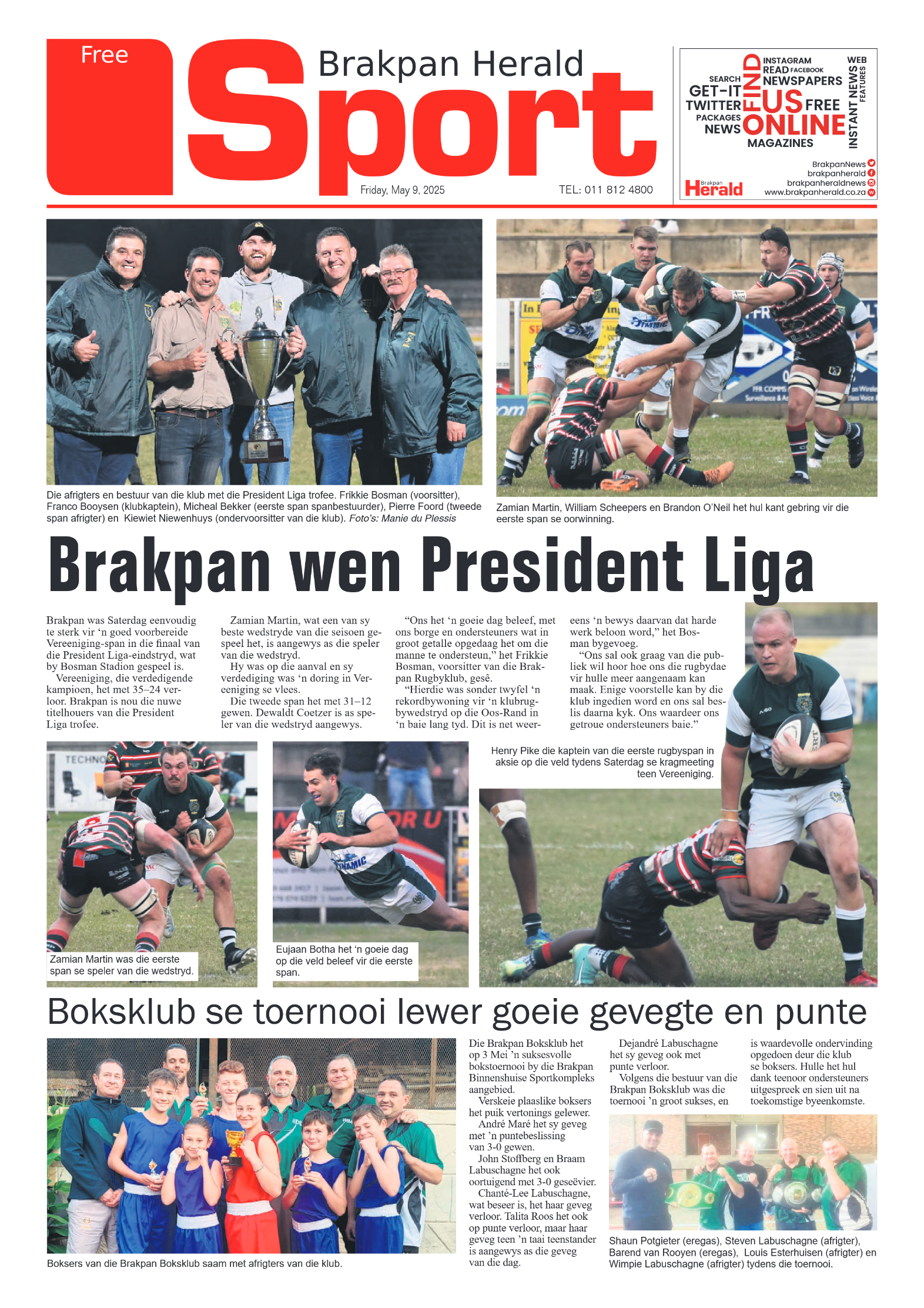 Brakpan Herald 9 May 2025 page 8