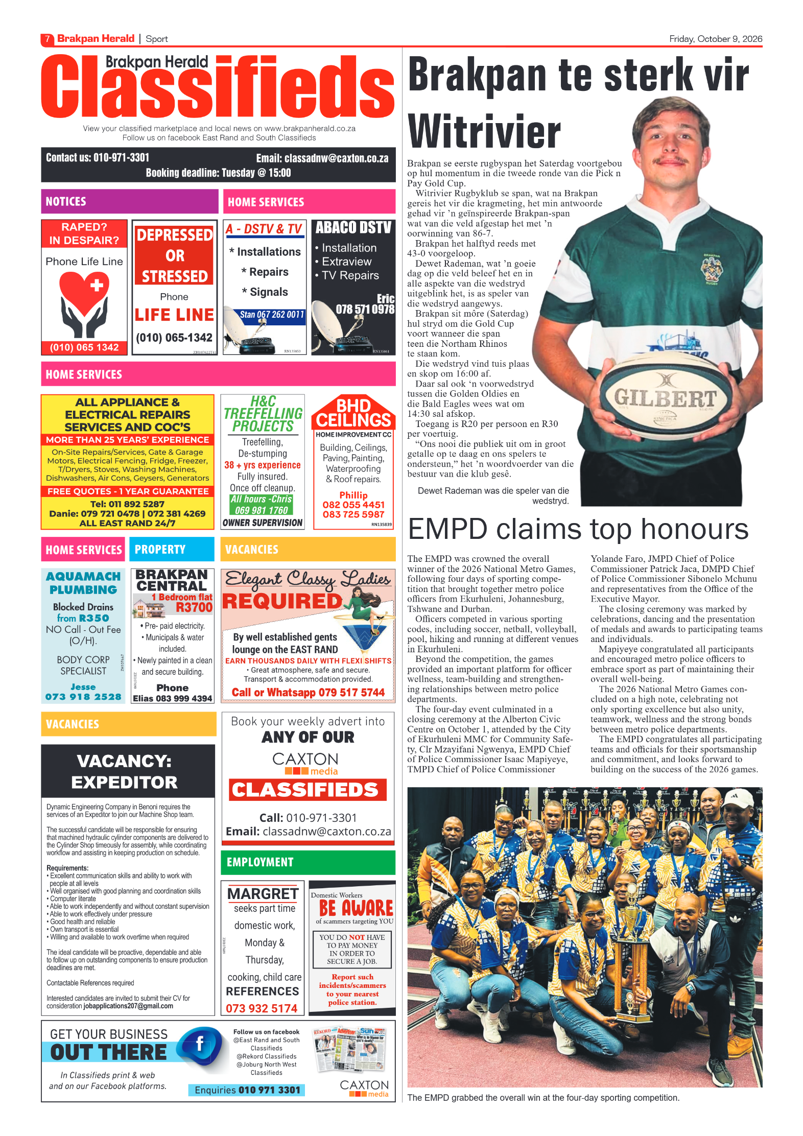 Brakpan Herald 9 October 2026 page 9