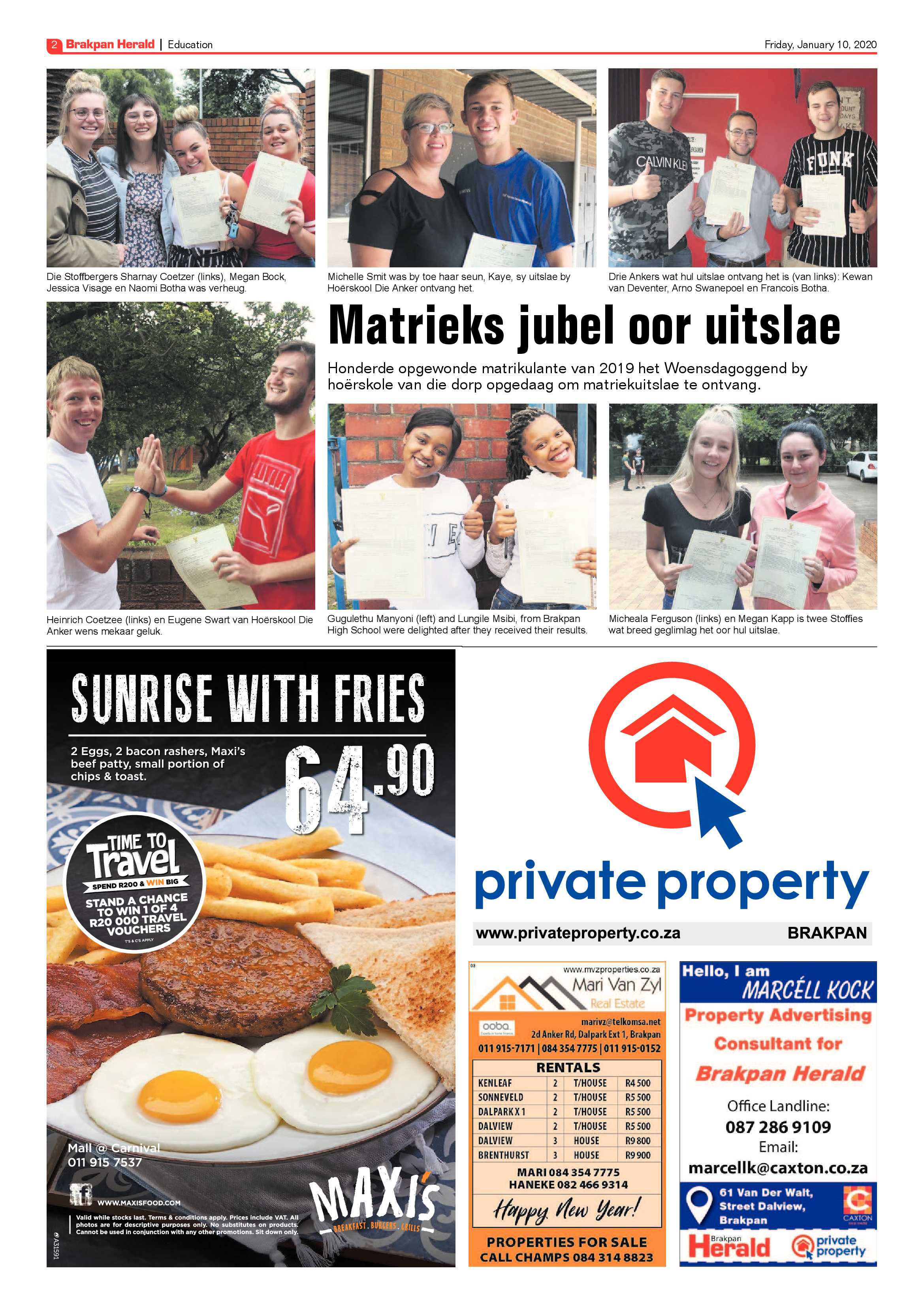 Brakpan Herald  10 January 2020 page 2