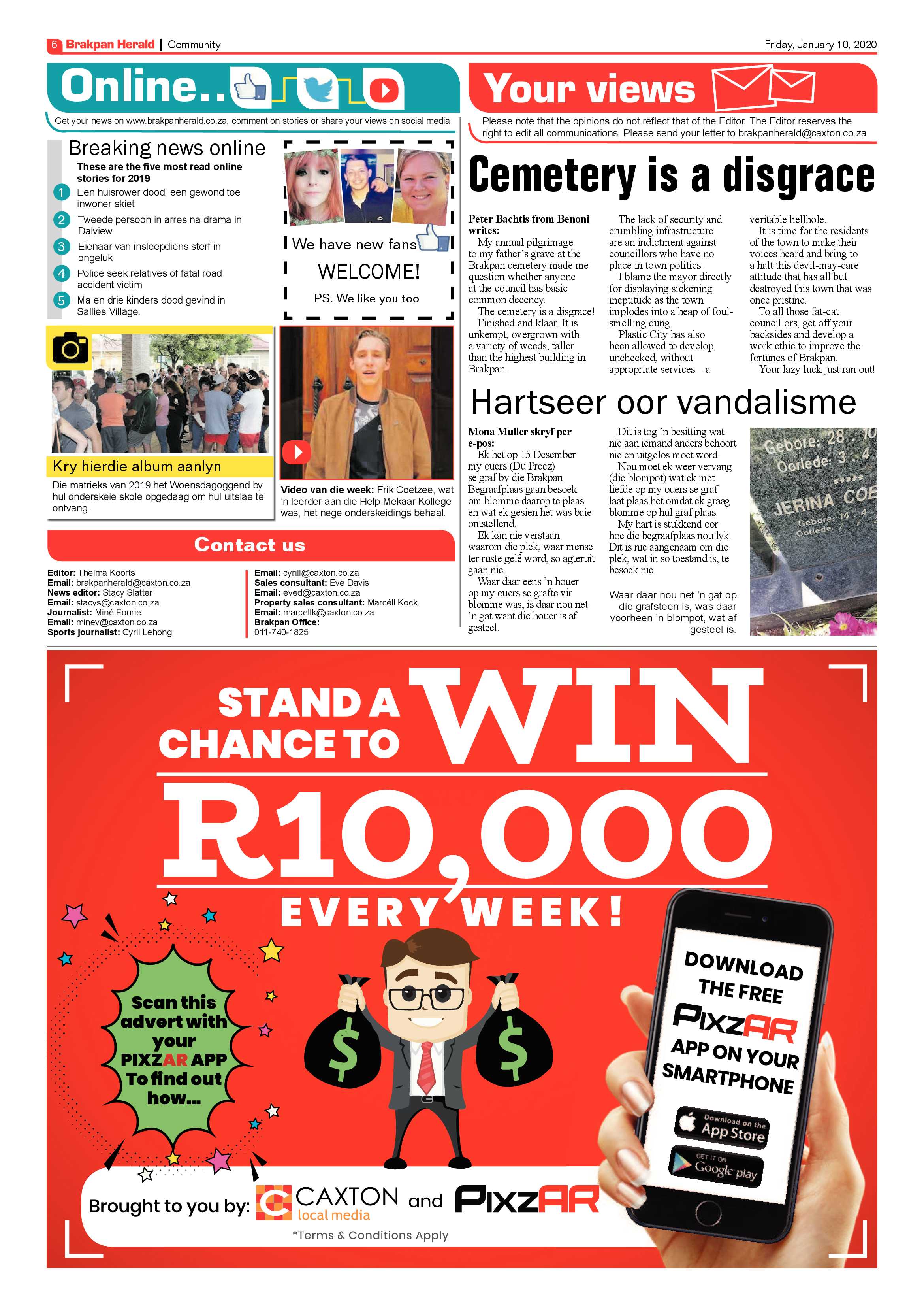 Brakpan Herald  10 January 2020 page 6