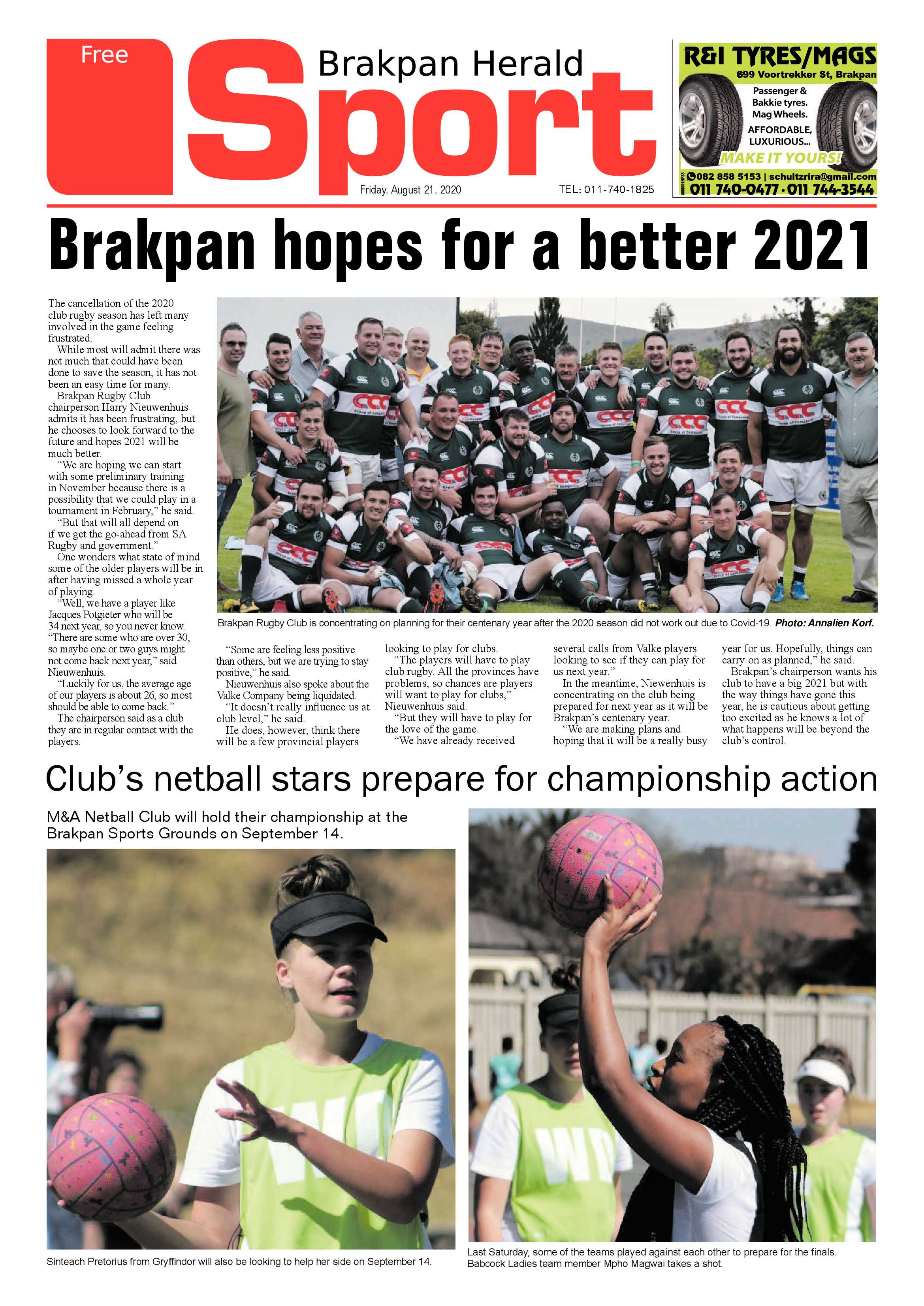 Brakpan Herald  21 August 2020 page 12