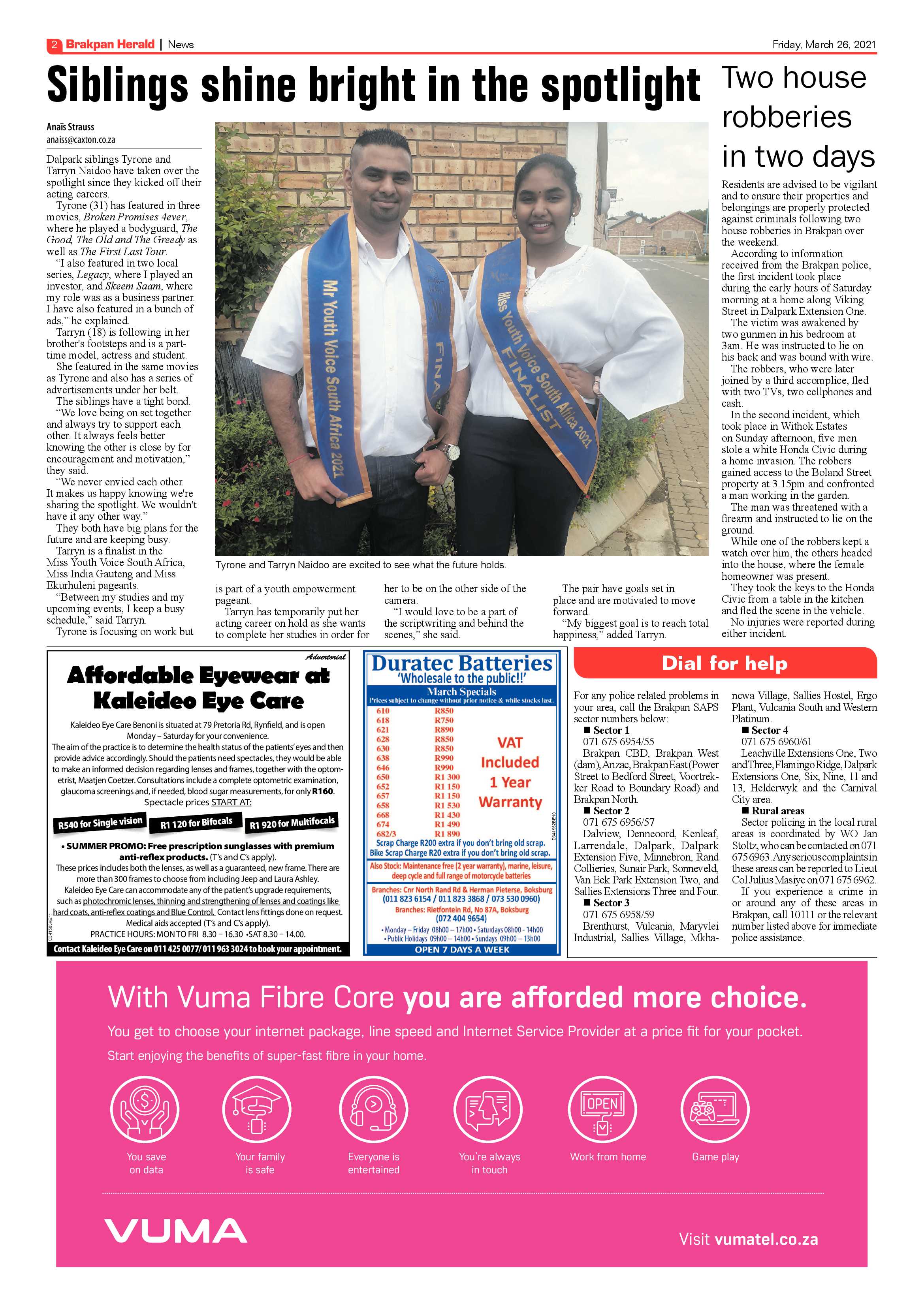 Brakpan Herald  26 March 2021 page 2