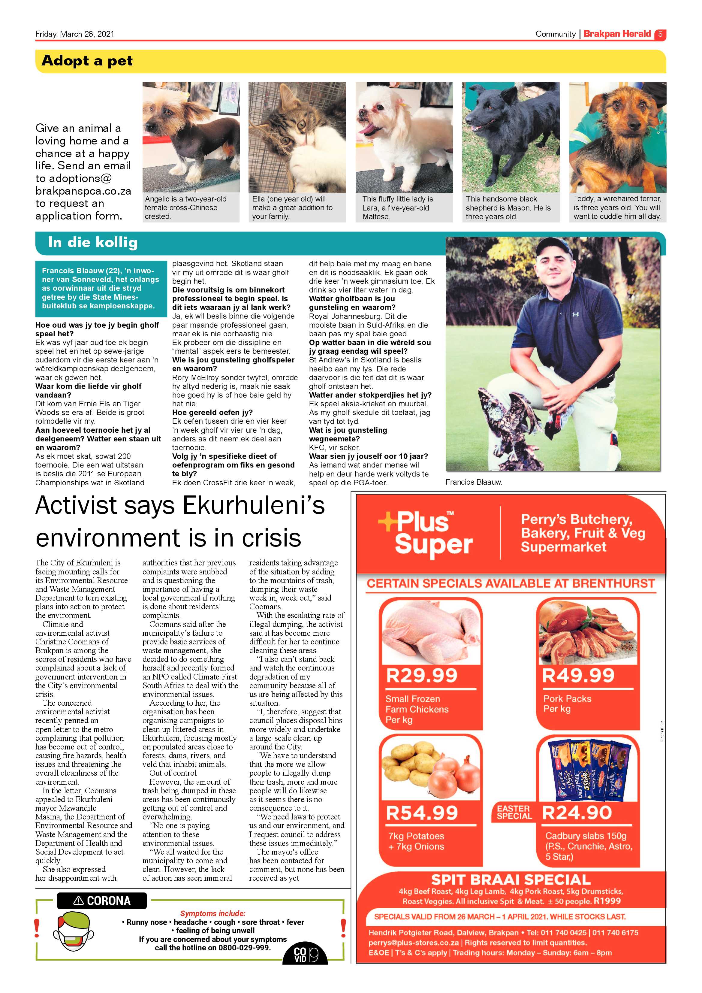 Brakpan Herald  26 March 2021 page 5