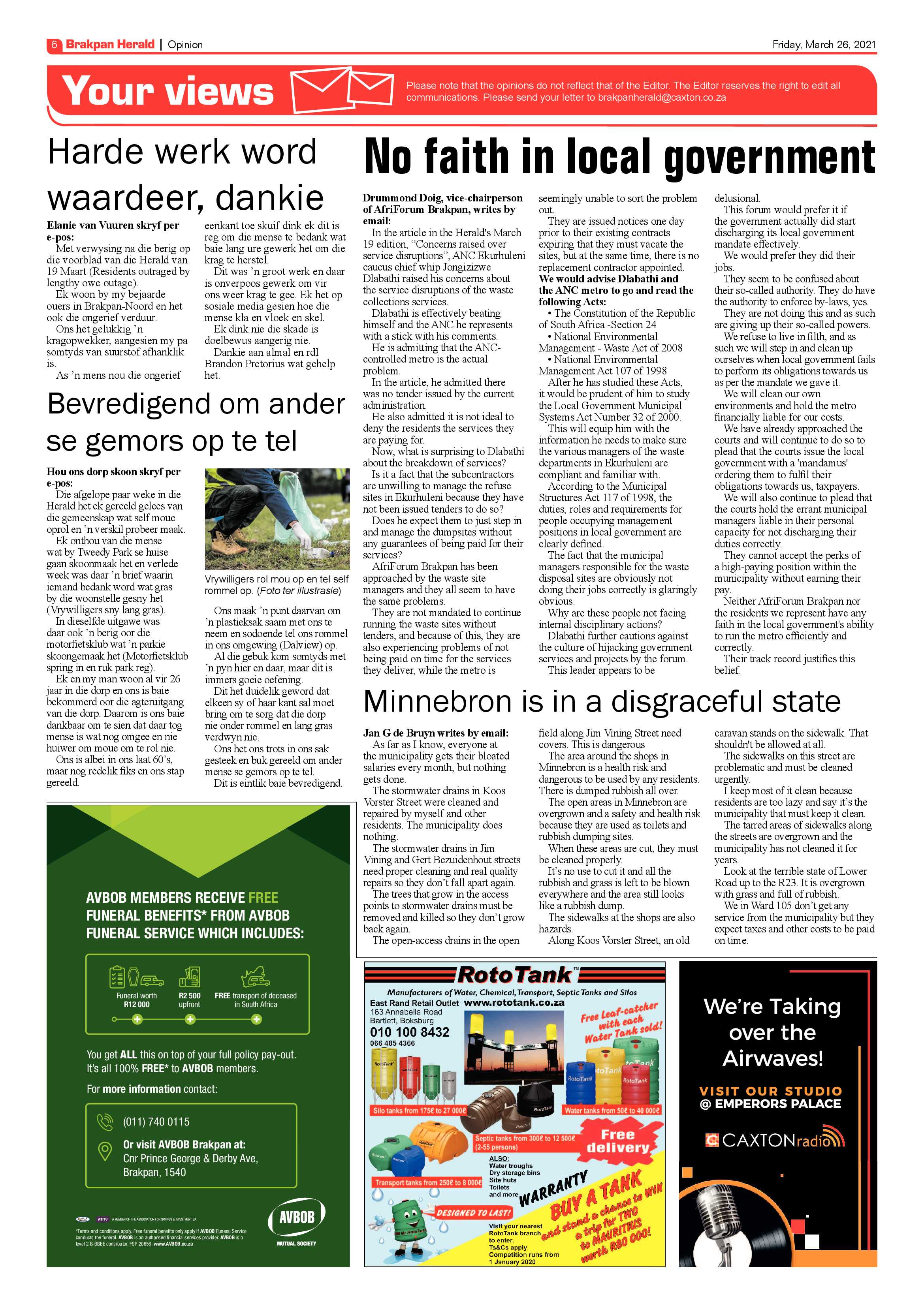 Brakpan Herald  26 March 2021 page 6