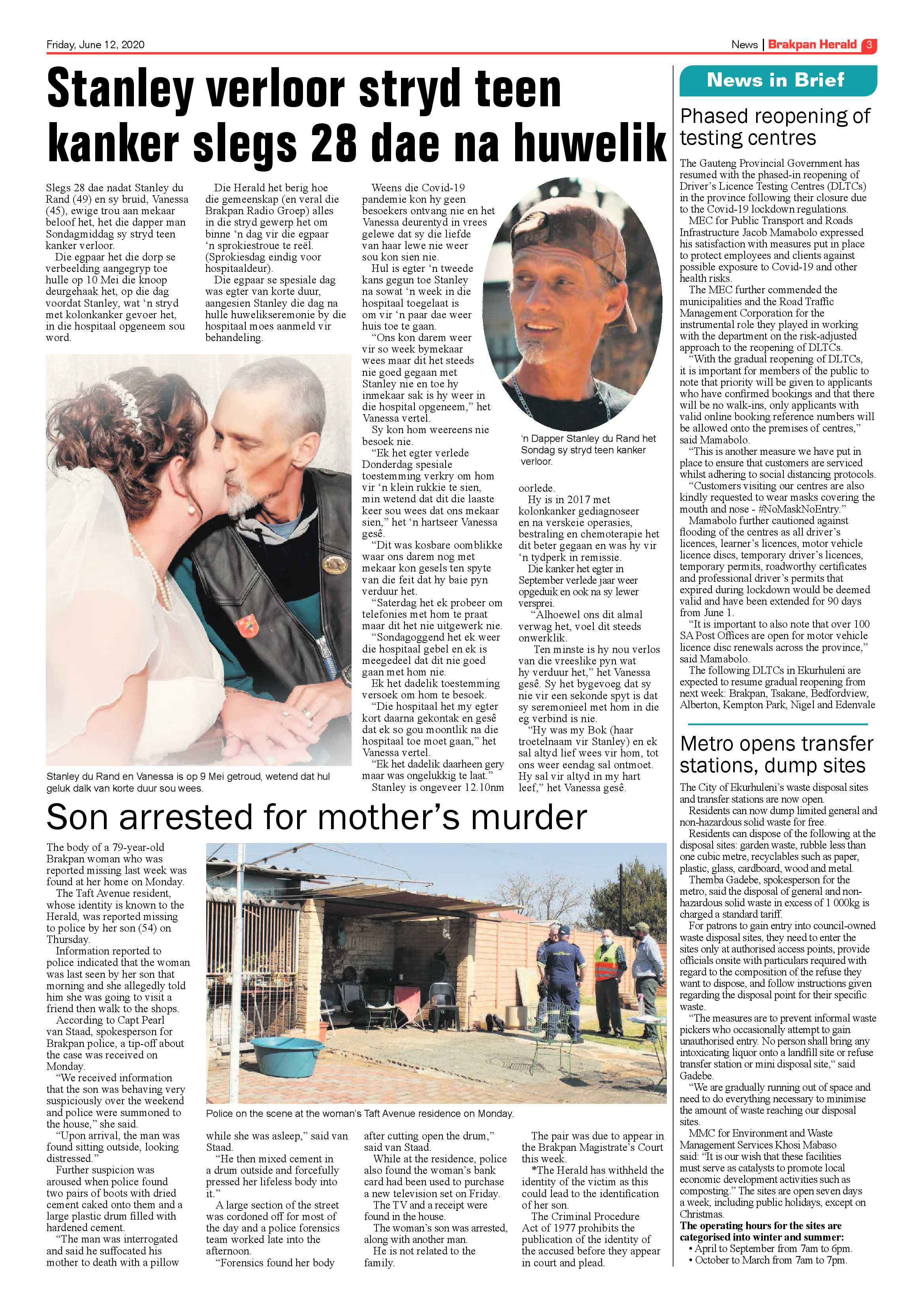 Brakpan Herlad 12 June 2020 page 3