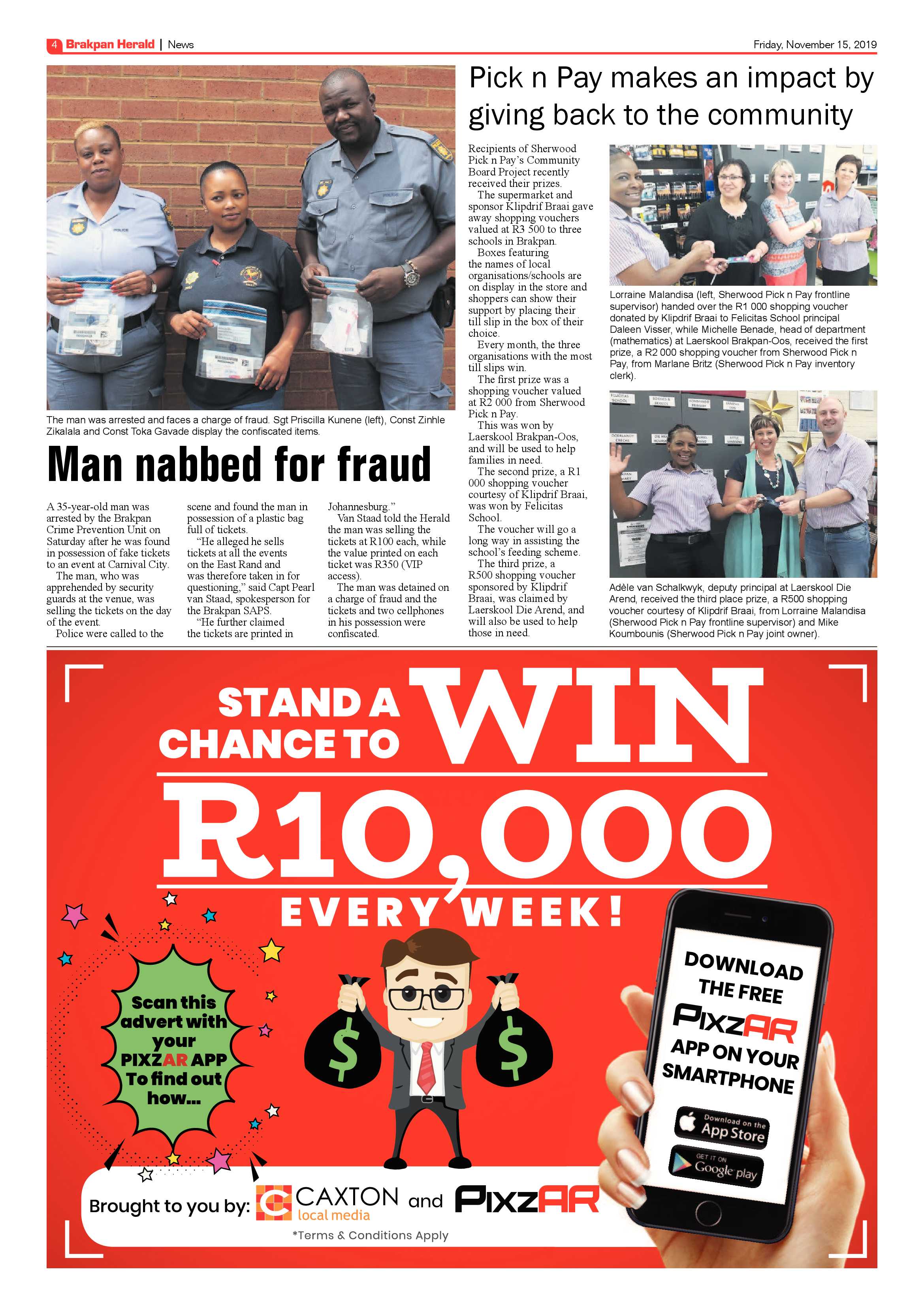 Brakpan Herlad 15 November 2019 page 4