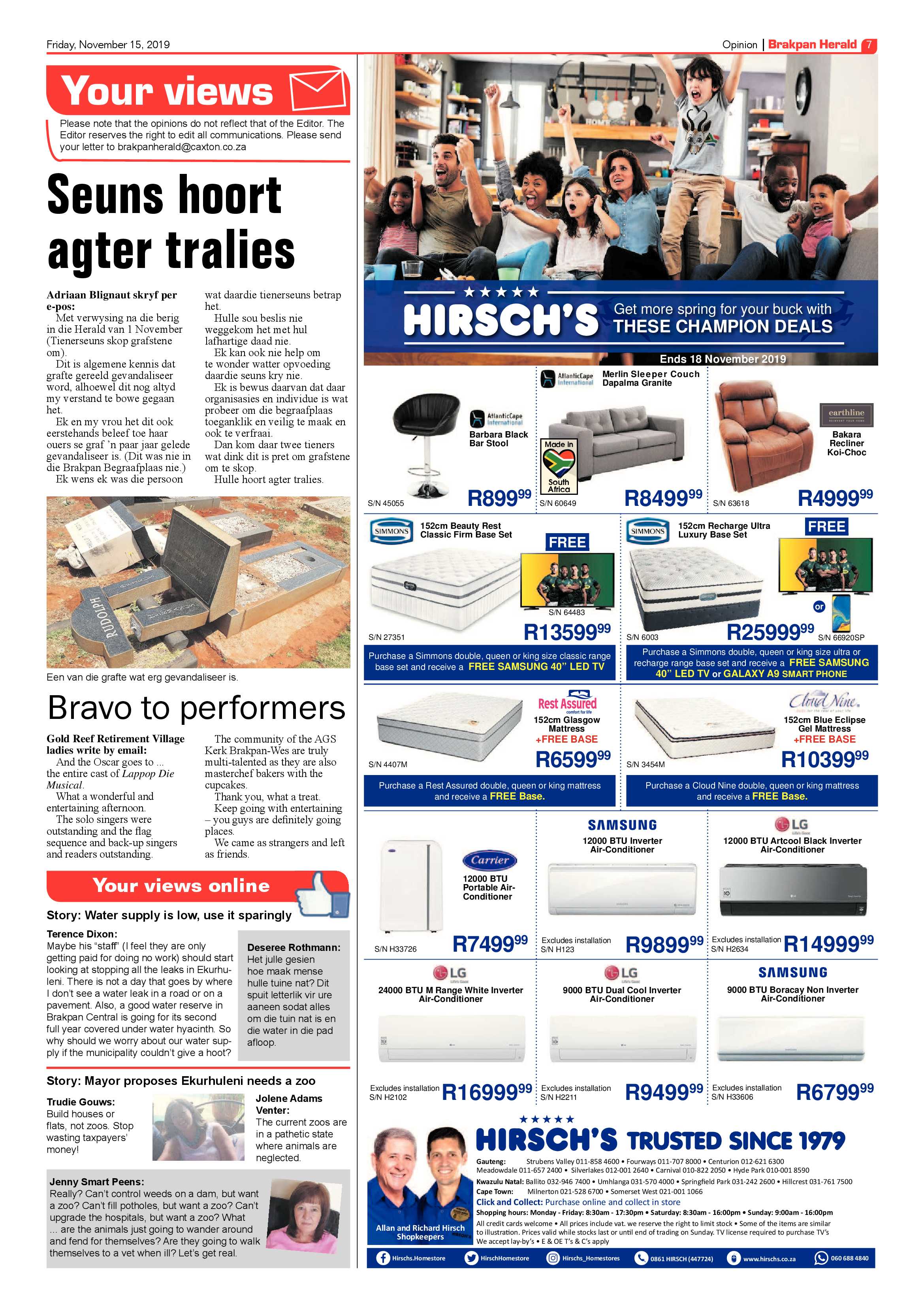 Brakpan Herlad 15 November 2019 page 7