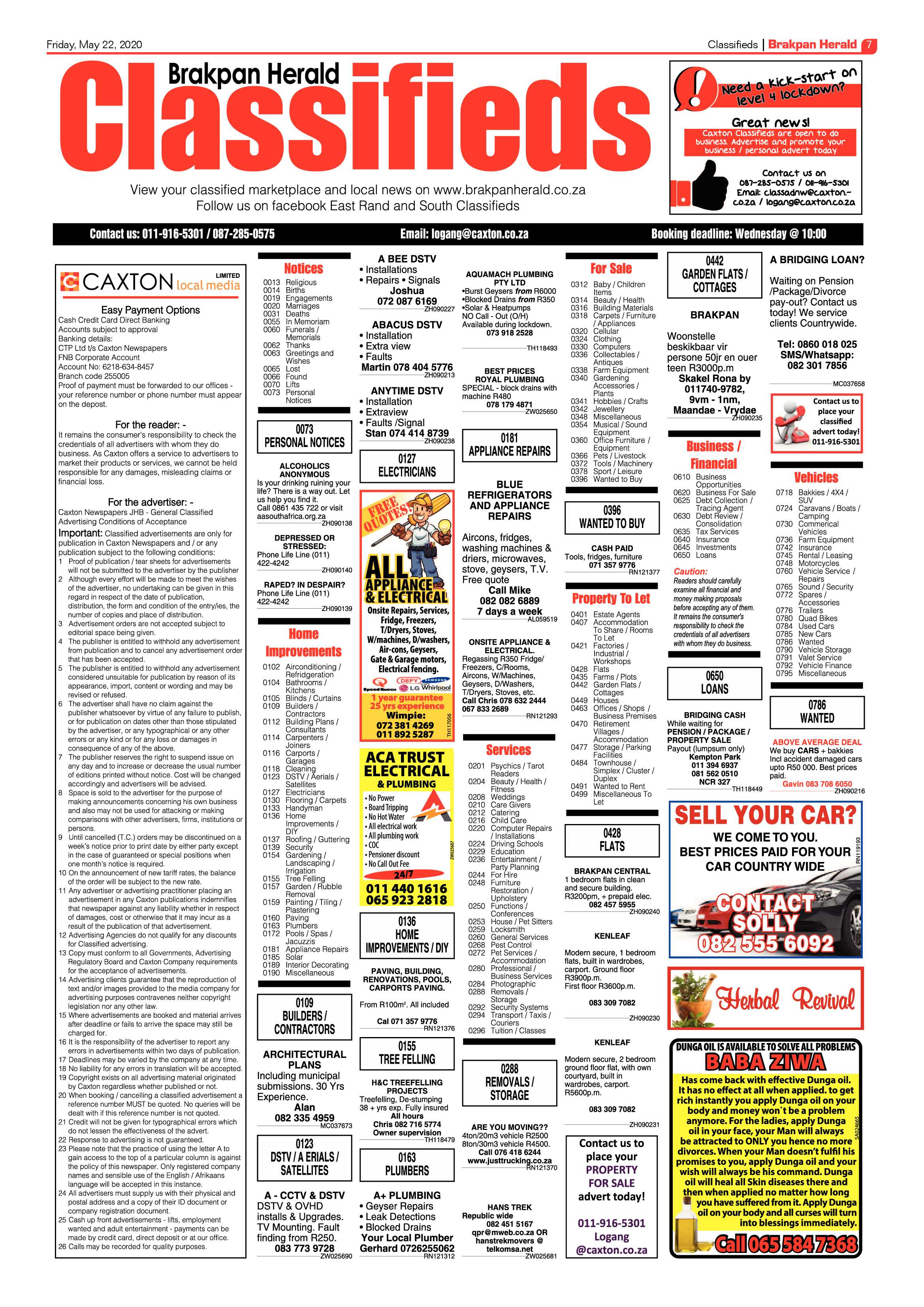 Brakpan Herlad 22 May 2020 page 7